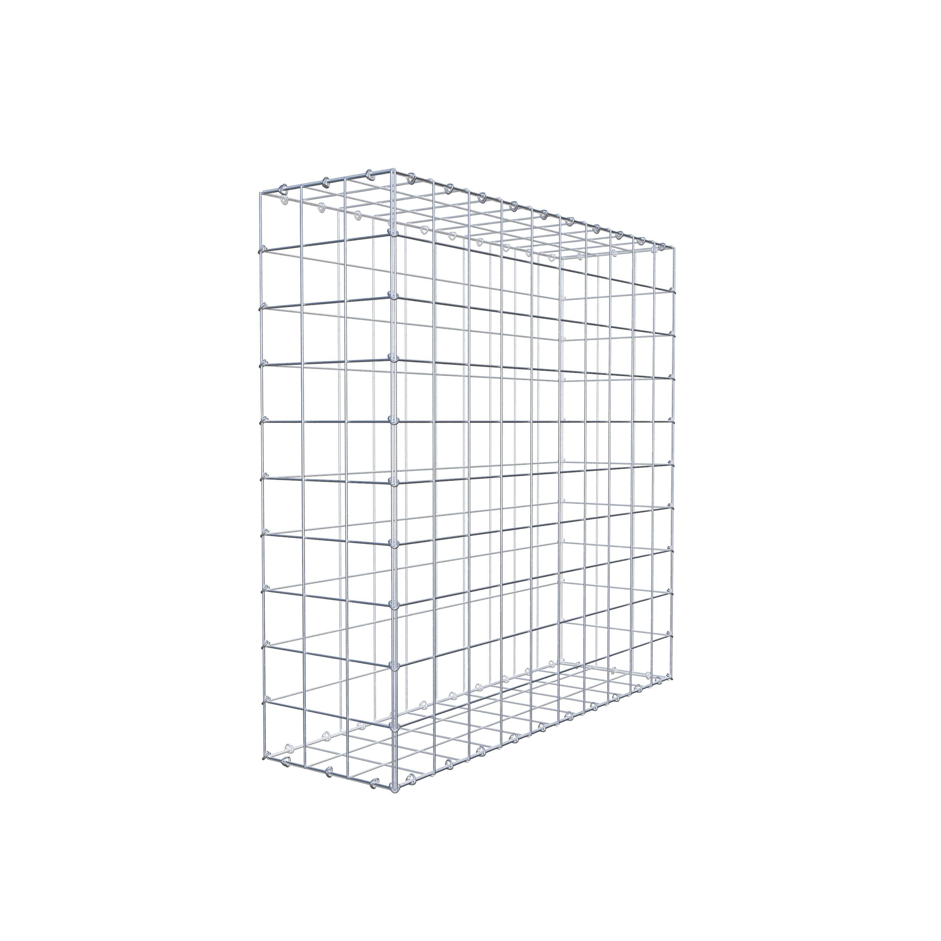 Gabion 100 cm x 100 cm x 30 cm (L x H x D), maskestørrelse 10 cm x 10 cm, C-ring