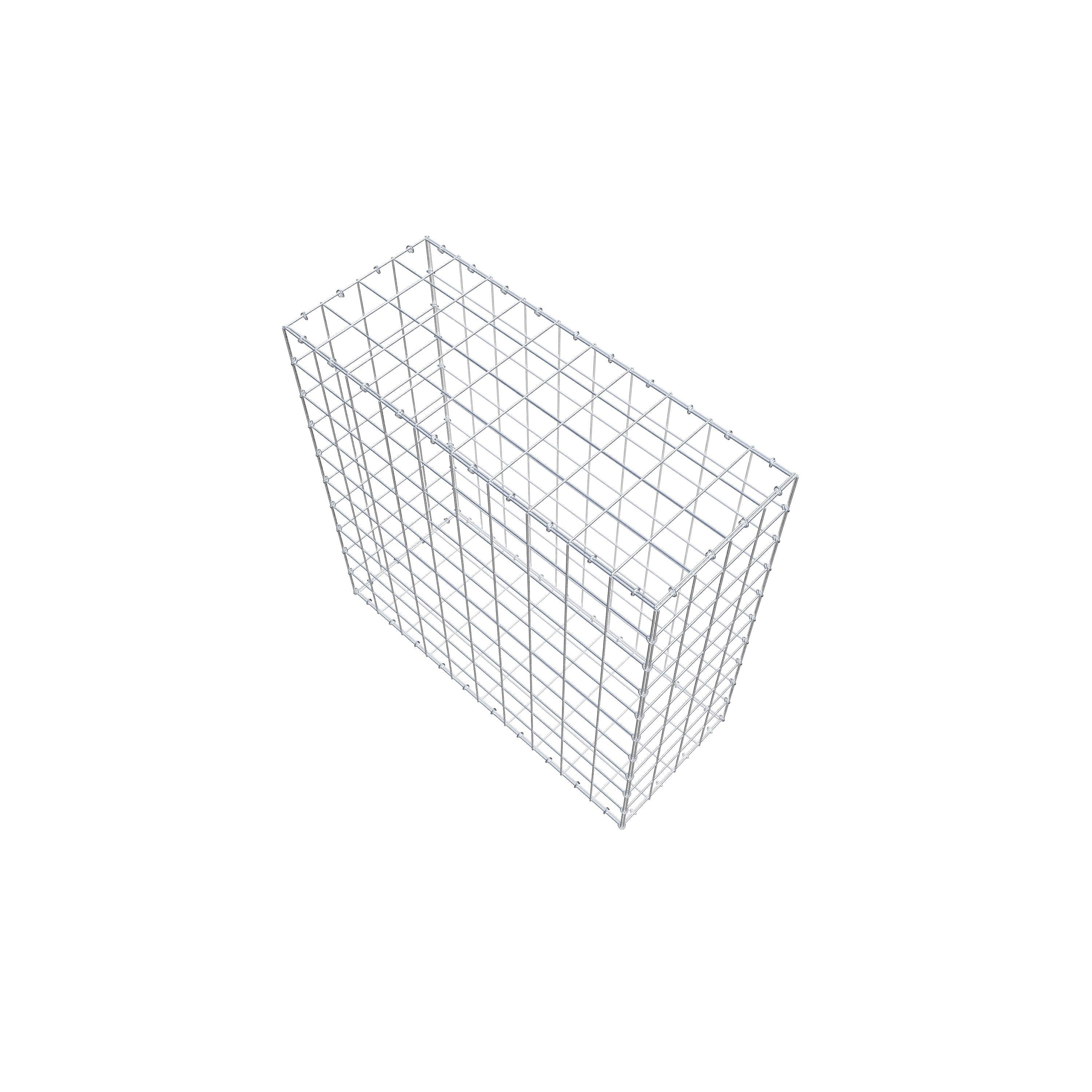 Gabion 100 cm x 100 cm x 40 cm (L x H x D), maskstorlek 10 cm x 10 cm, C-ring