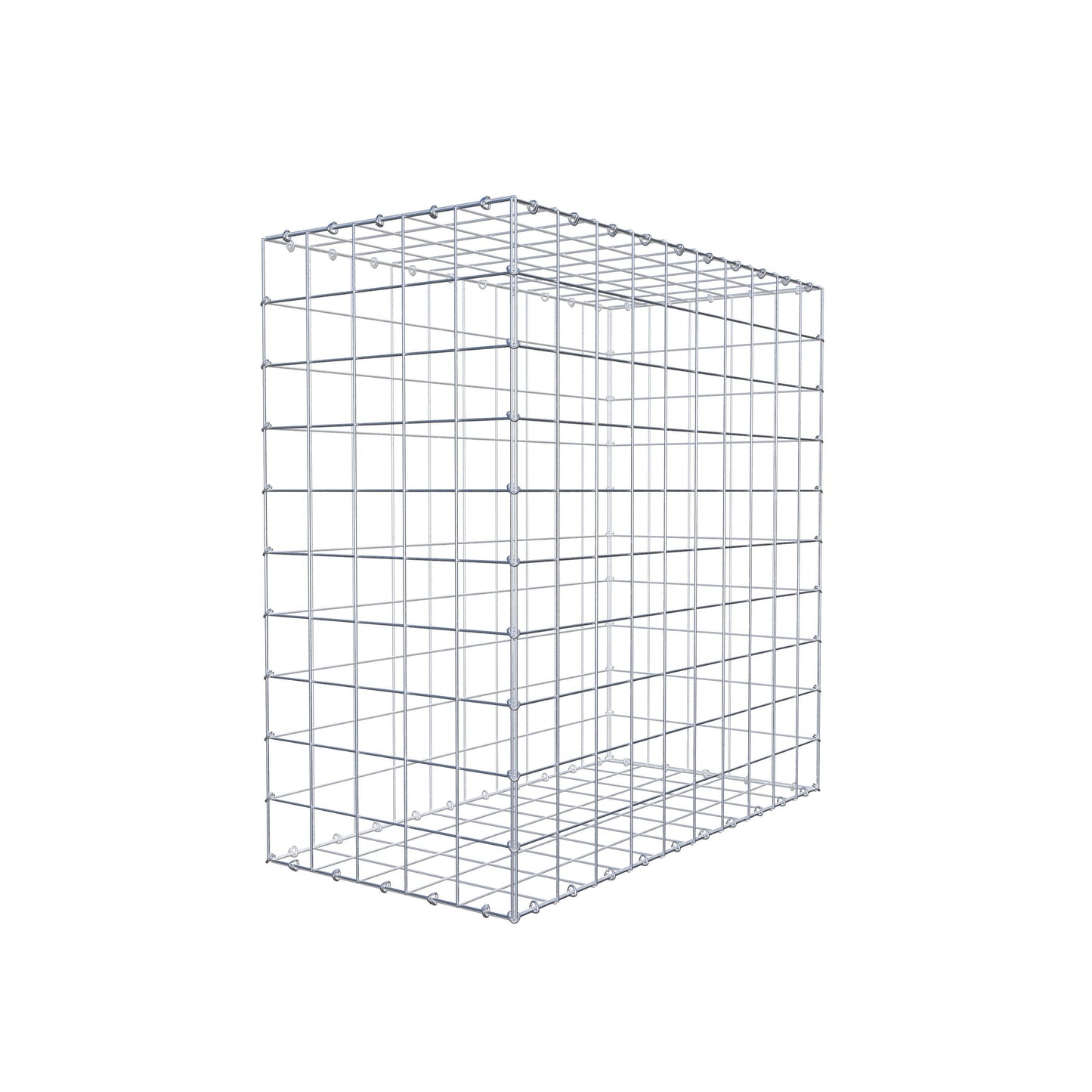 Gabion 100 cm x 100 cm x 50 cm (L x H x P), mailles 10 cm x 10 cm, anneau en C