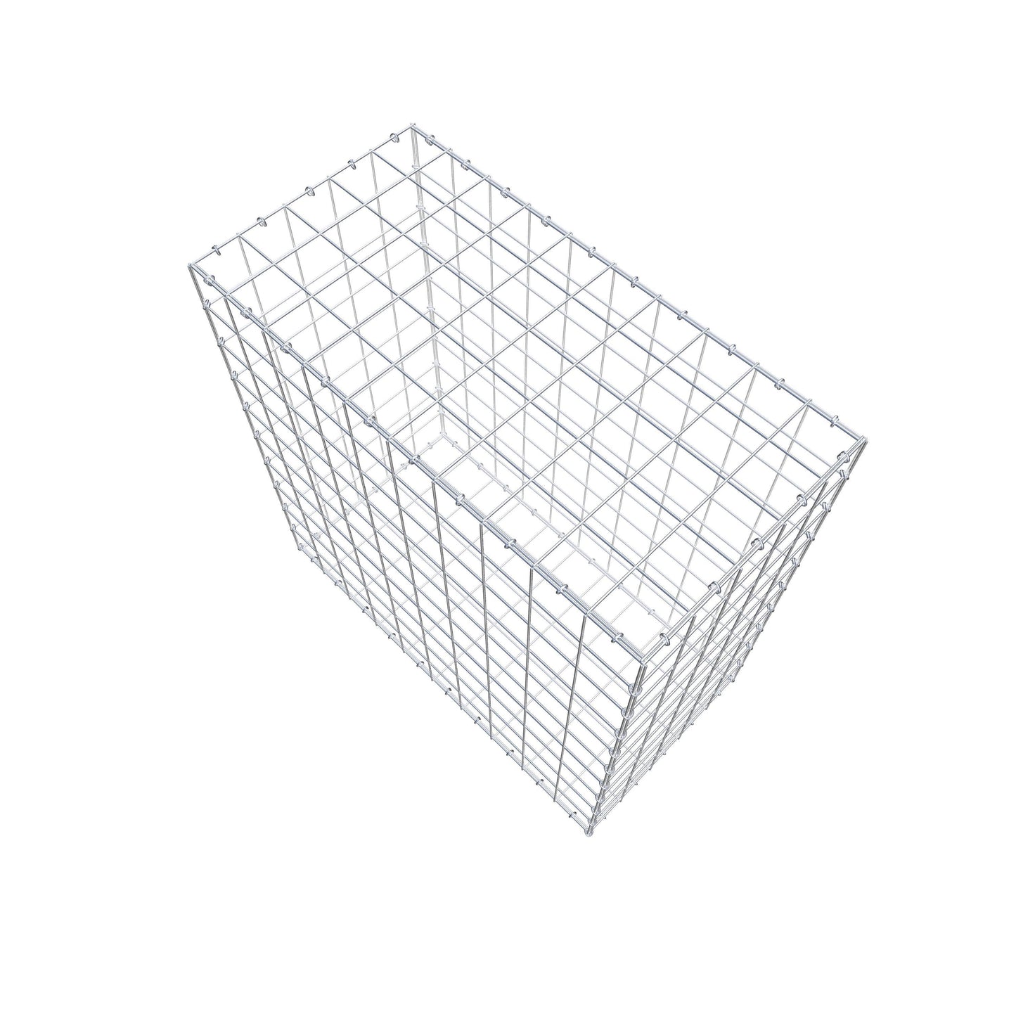Gabion 100 cm x 100 cm x 50 cm (L x H x P), mailles 10 cm x 10 cm, anneau en C