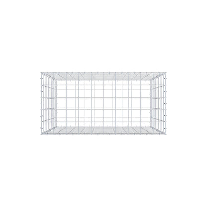 Gabion 100 cm x 100 cm x 50 cm (L x H x P), mailles 10 cm x 10 cm, anneau en C