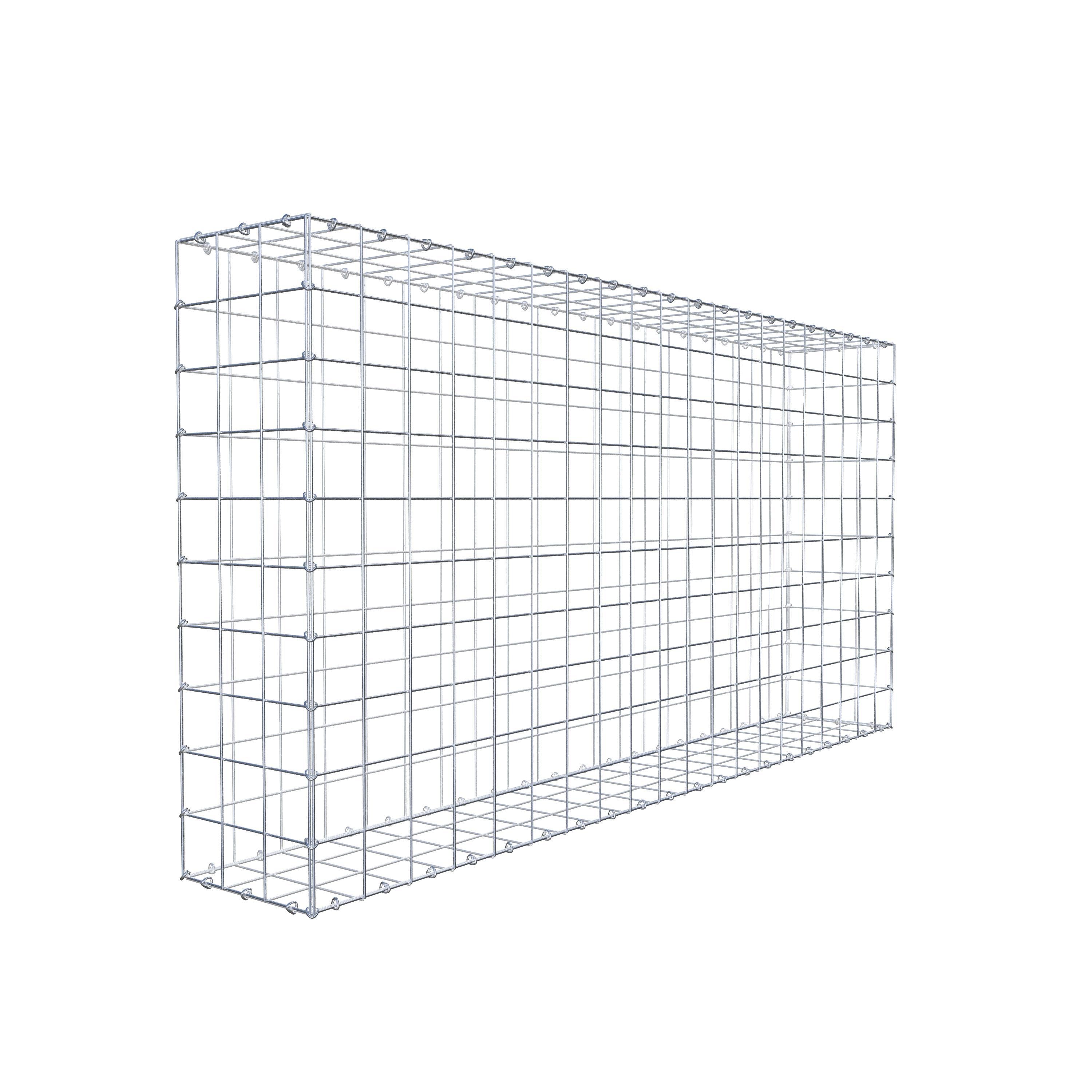 Gabion 200 cm x 100 cm x 30 cm (L x H x D), mesh size 10 cm x 10 cm, C-ring