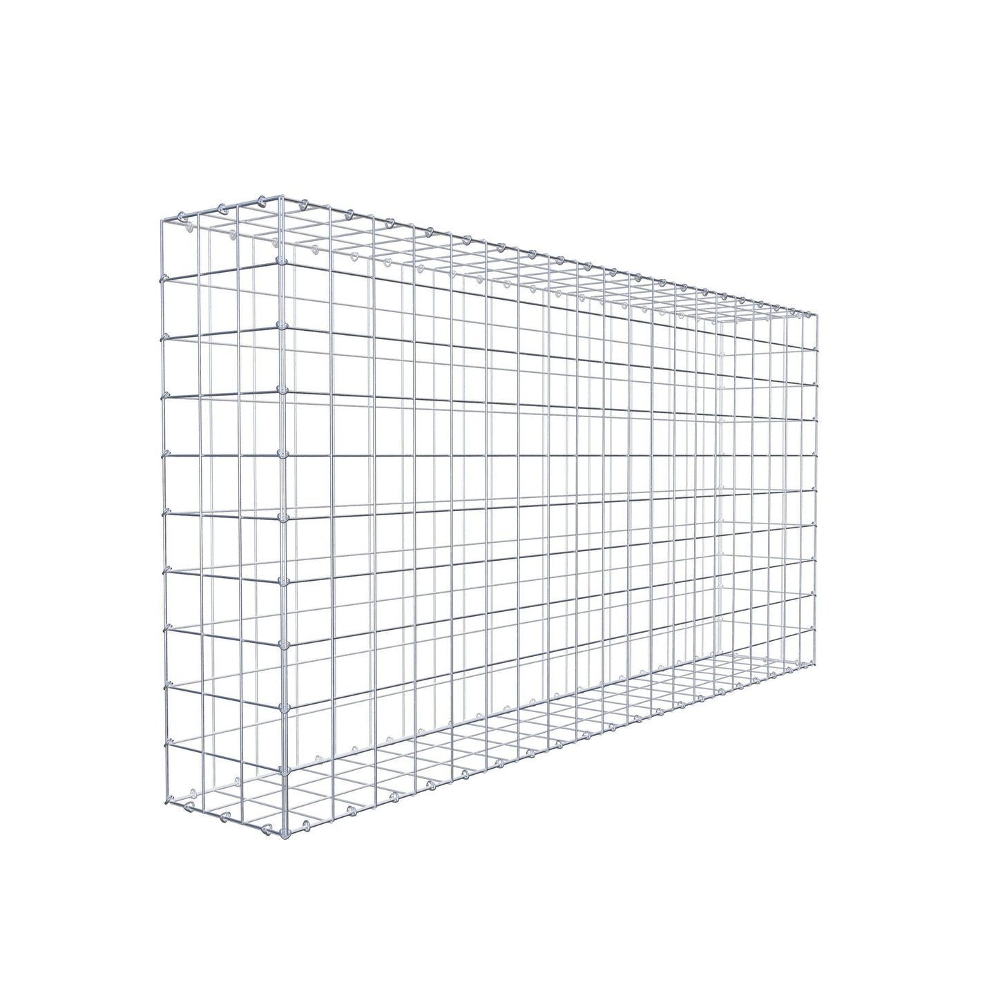 Gabion 200 cm x 100 cm x 30 cm (L x H x P), mailles 10 cm x 10 cm, anneau en C