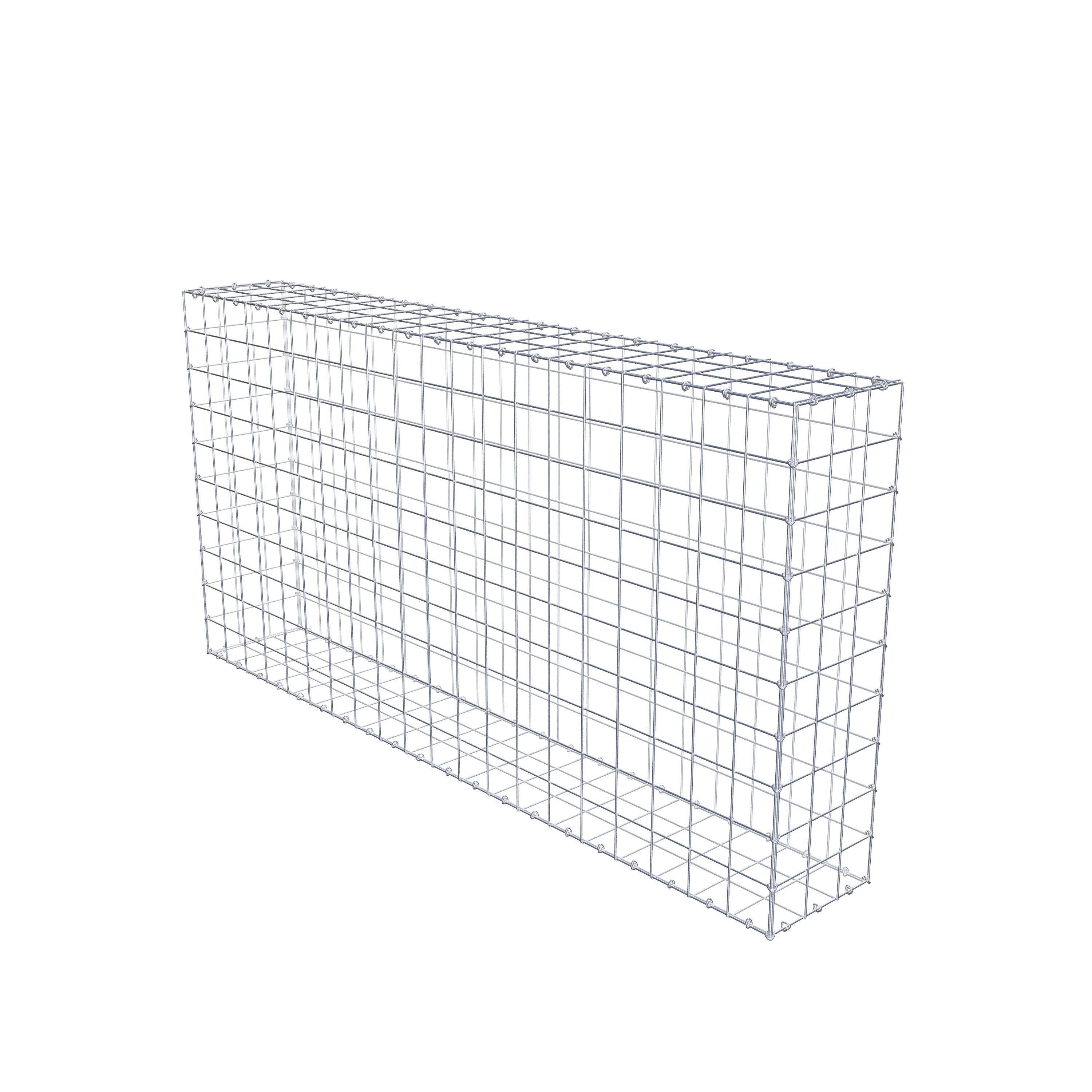 Gabion 200 cm x 100 cm x 30 cm (L x H x D), mesh size 10 cm x 10 cm, C-ring