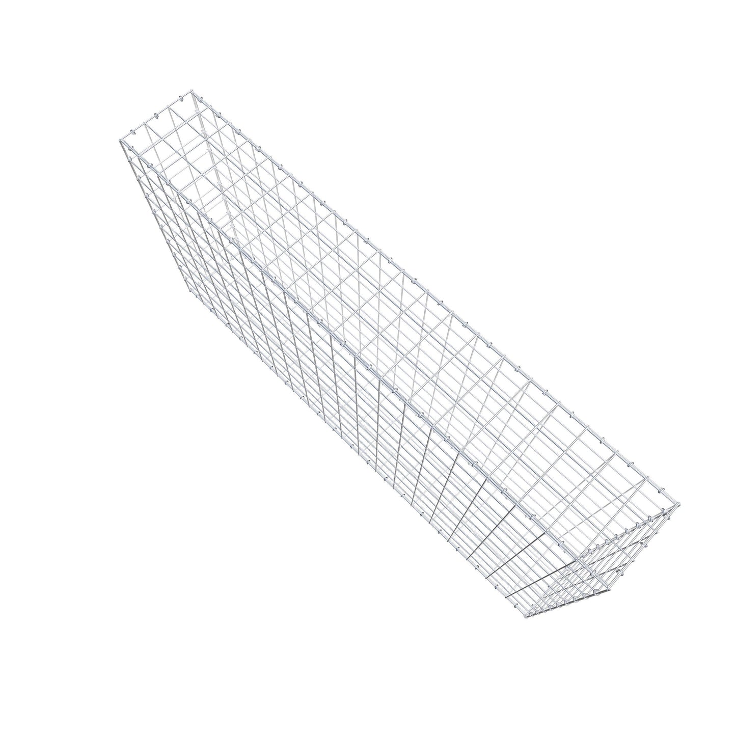 Gabion 200 cm x 100 cm x 30 cm (L x H x P), mailles 10 cm x 10 cm, anneau en C