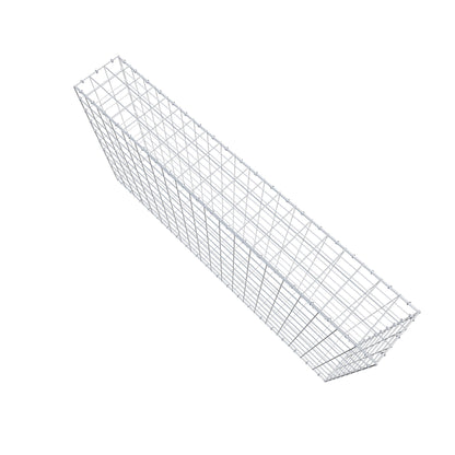 Gabion 200 cm x 100 cm x 30 cm (L x H x P), mailles 10 cm x 10 cm, anneau en C