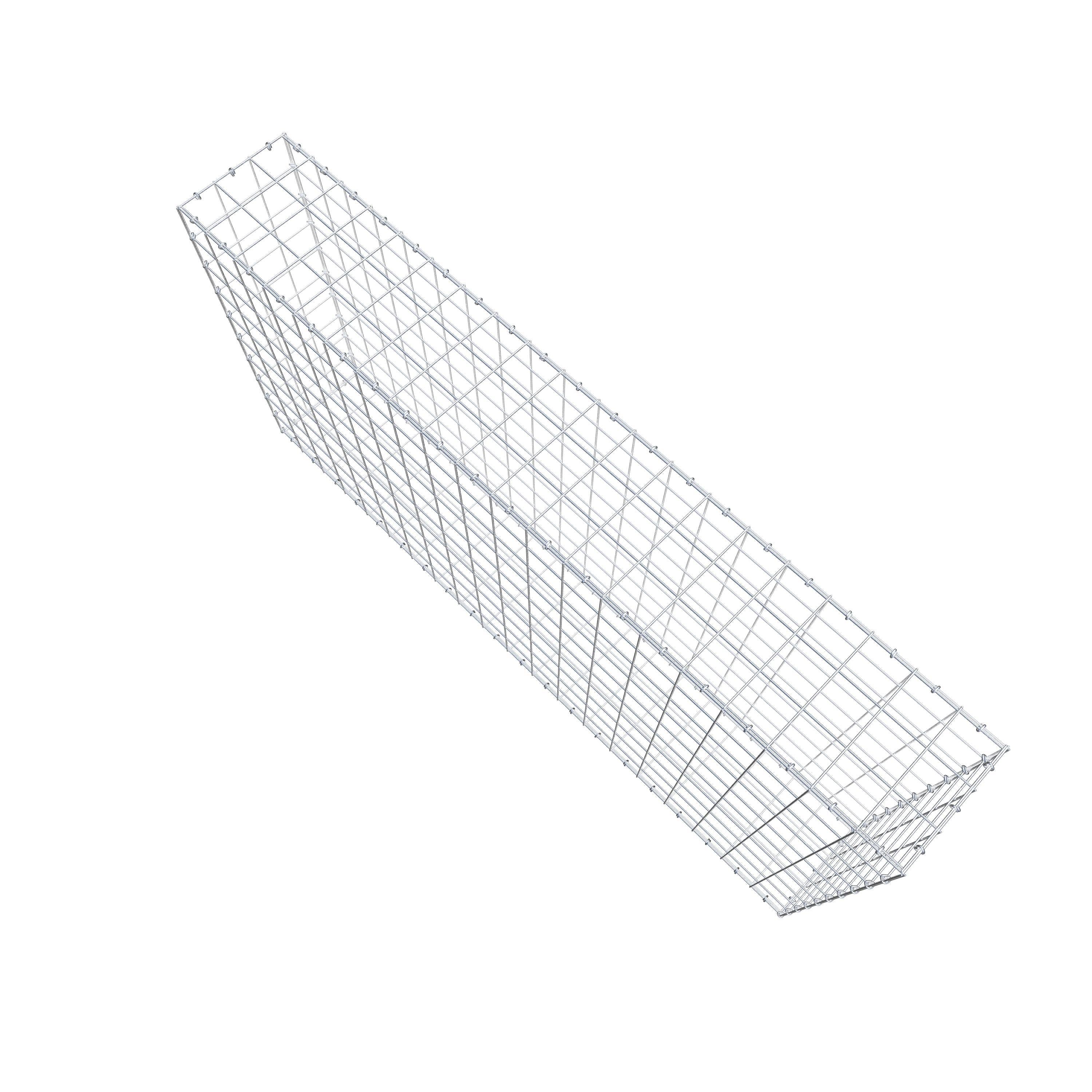 Gabion 200 cm x 100 cm x 30 cm (L x H x D), mesh size 10 cm x 10 cm, C-ring