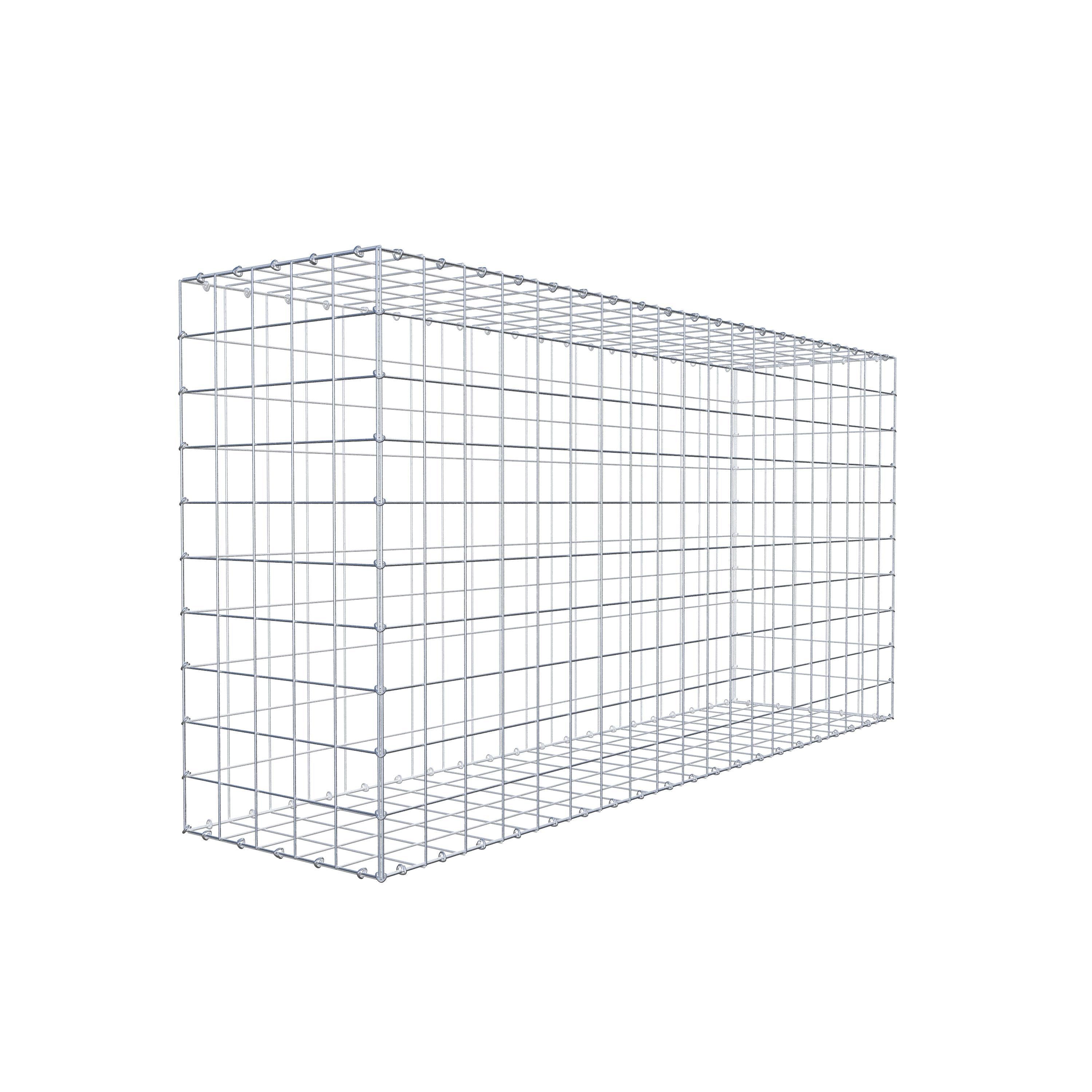 Gabion 200 cm x 100 cm x 50 cm (L x H x D), mesh size 10 cm x 10 cm, C-ring