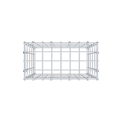 Mounted gabion type 3 50 cm x 40 cm x 20 cm (L x H x D), mesh size 5 cm x 10 cm, C-ring