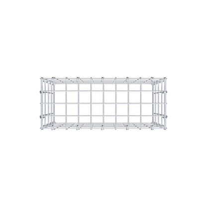 Mounted gabion type 3 50 cm x 40 cm x 20 cm (L x H x D), mesh size 5 cm x 10 cm, C-ring