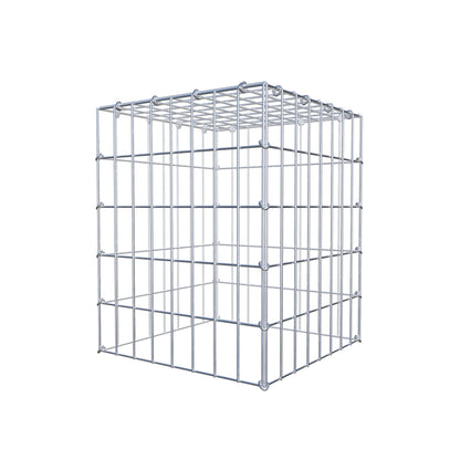 Mounted gabion type 3 50 cm x 40 cm x 40 cm (L x H x D), mesh size 5 cm x 10 cm, C-ring