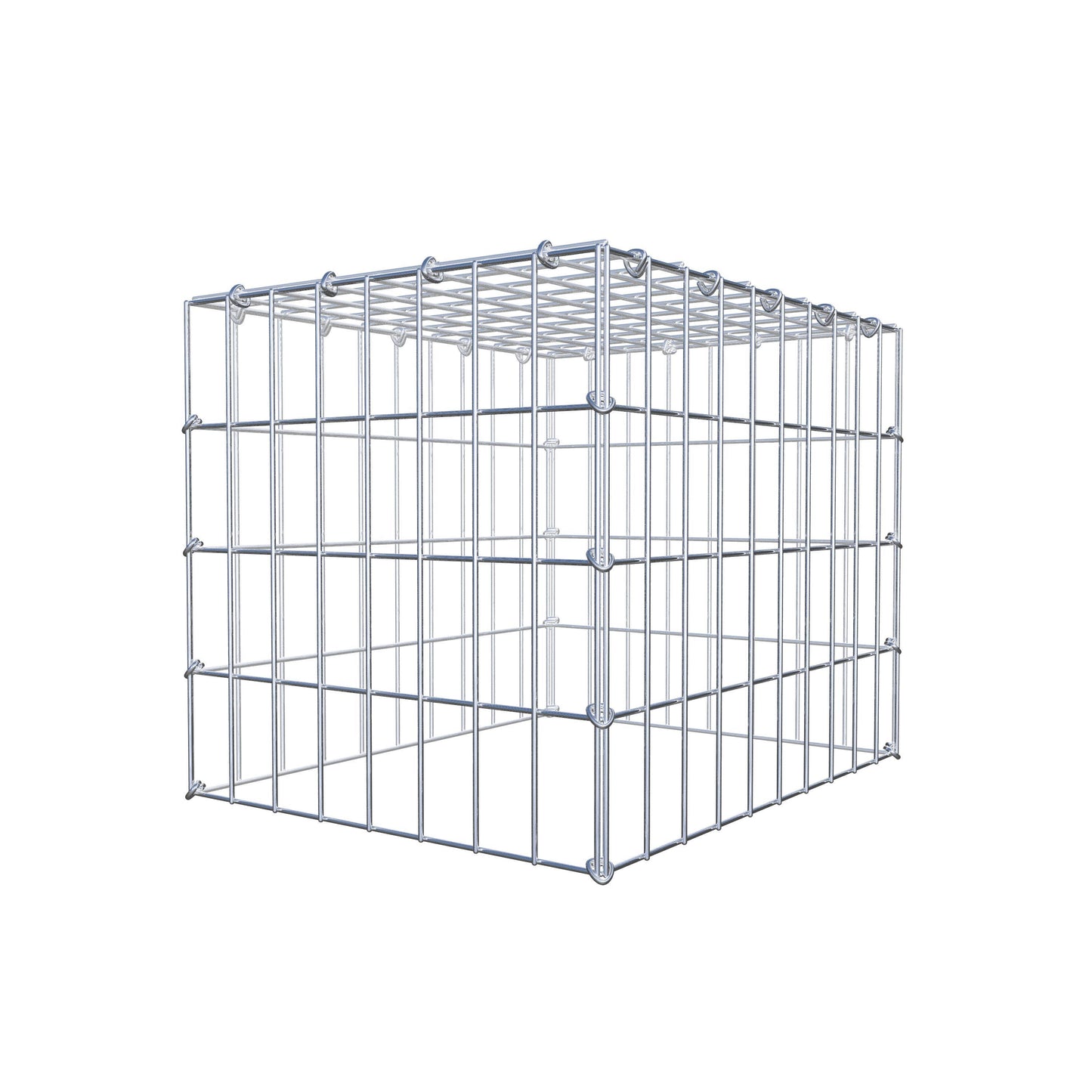 Mounted gabion type 3 50 cm x 40 cm x 40 cm (L x H x D), mesh size 5 cm x 10 cm, C-ring