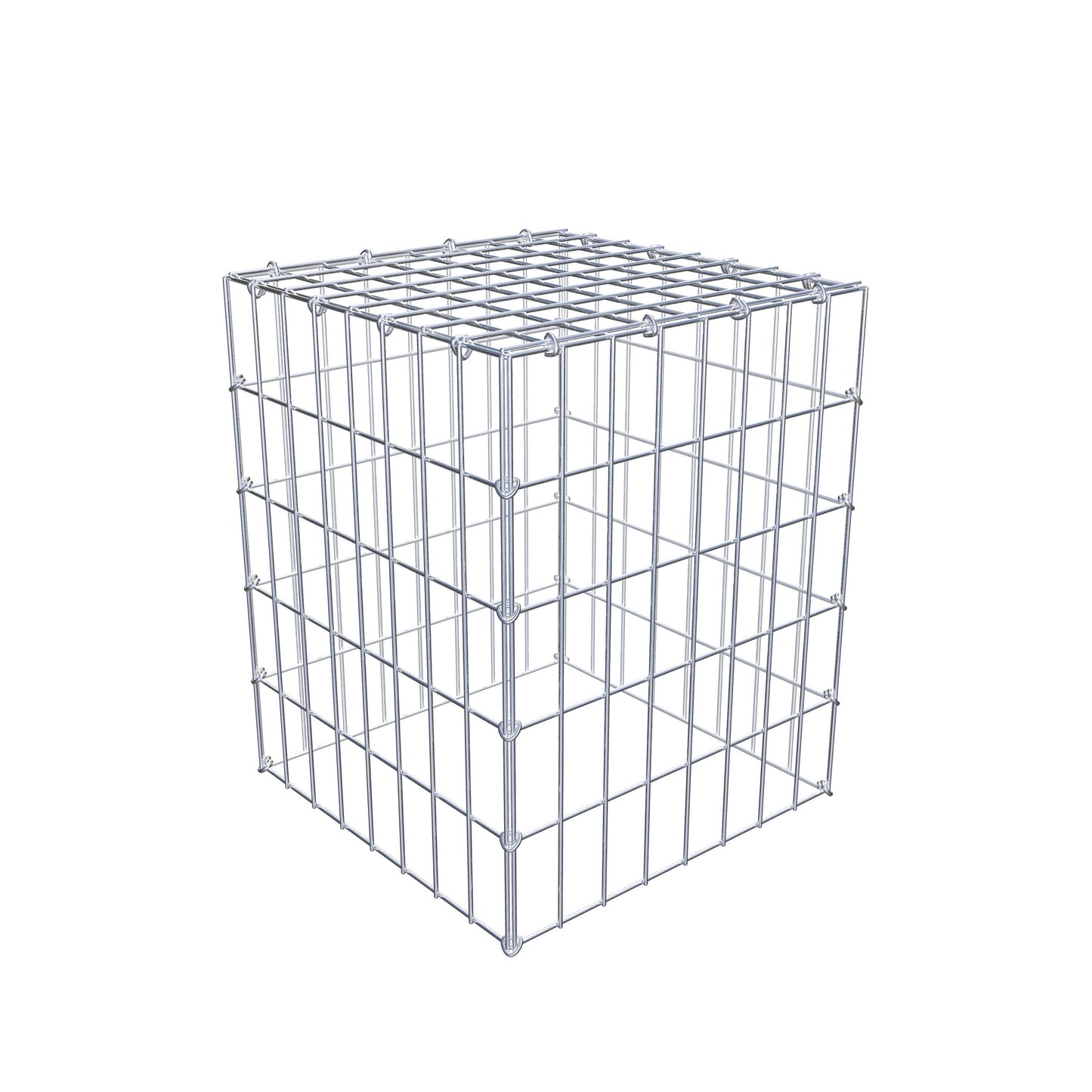 Mounted gabion type 3 50 cm x 40 cm x 40 cm (L x H x D), mesh size 5 cm x 10 cm, C-ring
