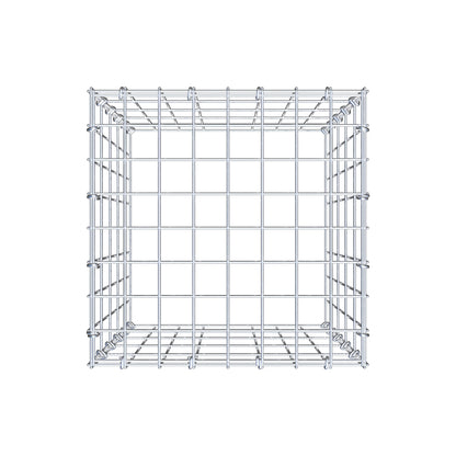 Mounted gabion type 3 50 cm x 40 cm x 40 cm (L x H x D), mesh size 5 cm x 10 cm, C-ring