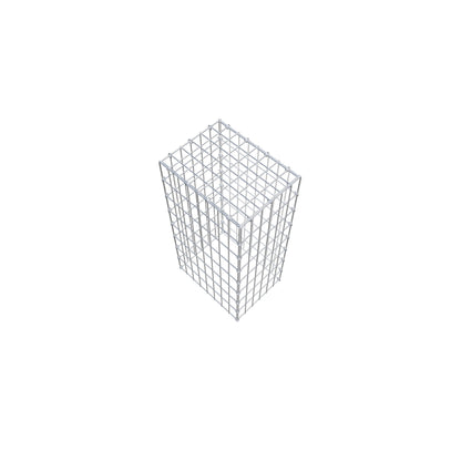 Gabião Tipo 3 80 cm x 40 cm x 30 cm (C x A x P), malhagem 5 cm x 10 cm, anel C