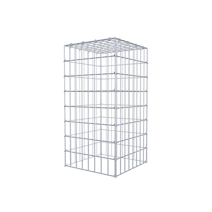 Gabião Tipo 3 80 cm x 40 cm x 40 cm (C x A x P), malhagem 5 cm x 10 cm, anel C