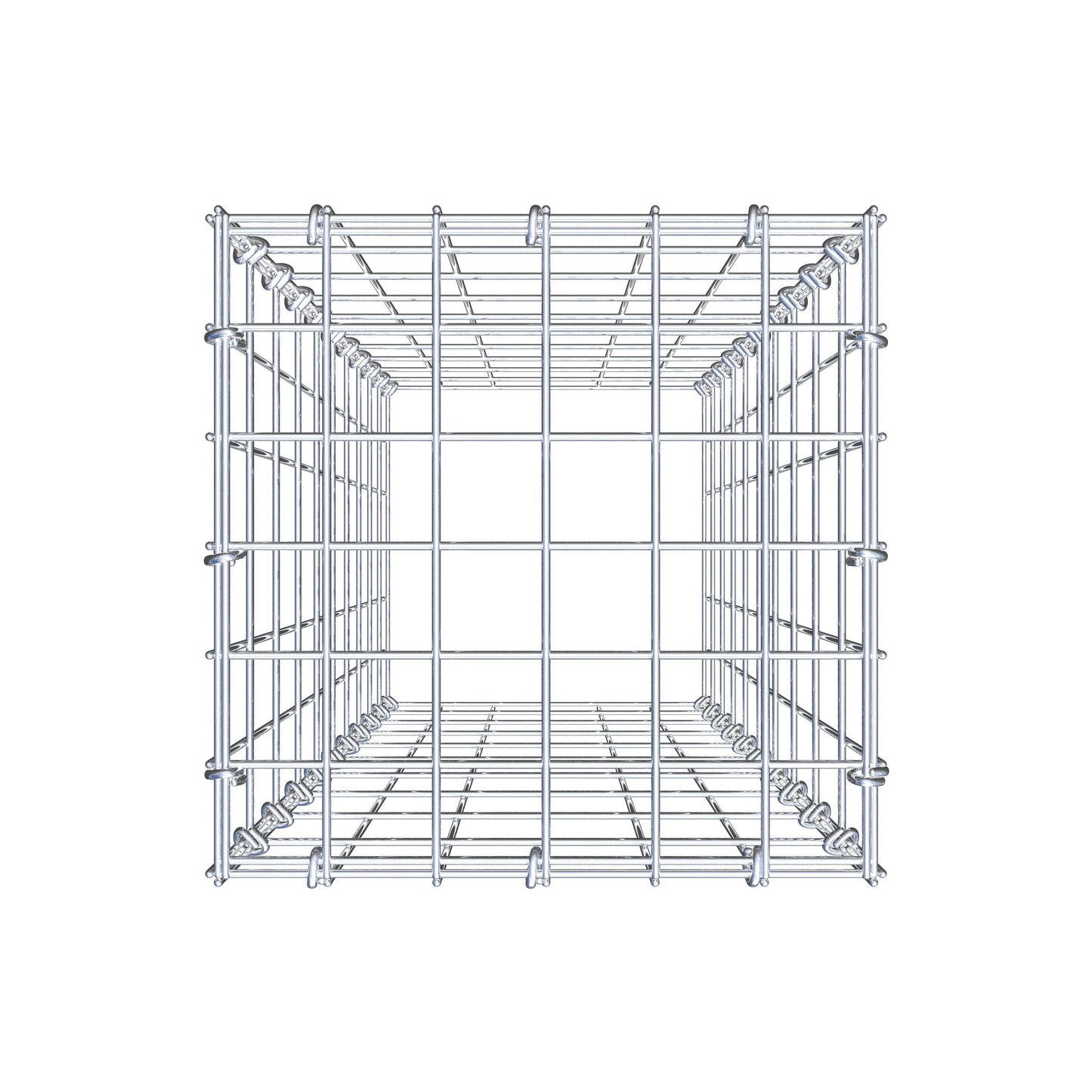 Gabião Tipo 3 100 cm x 30 cm x 30 cm (C x A x P), malhagem 5 cm x 10 cm, anel C