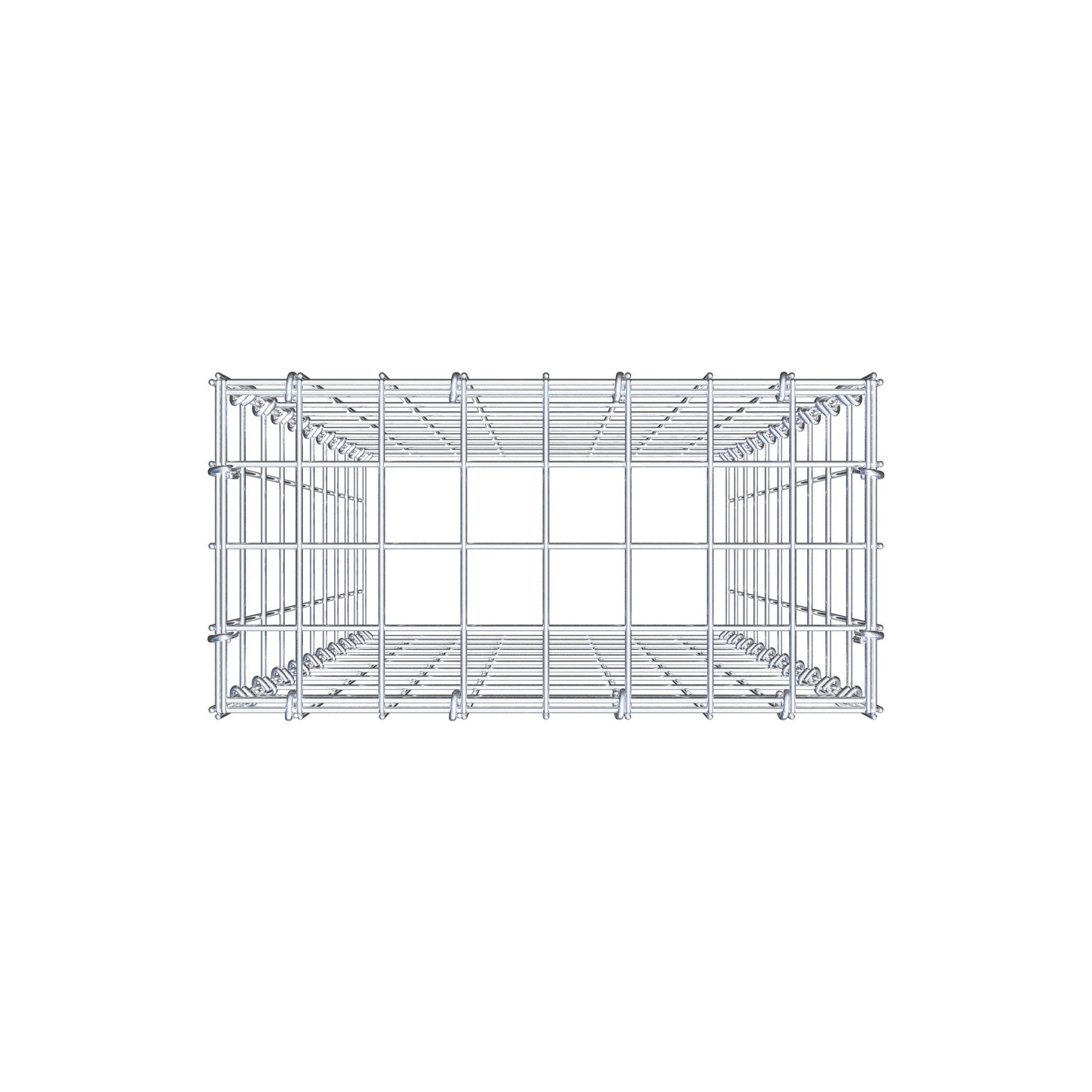 Gabião Tipo 3 100 cm x 40 cm x 20 cm (C x A x P), malhagem 5 cm x 10 cm, anel C