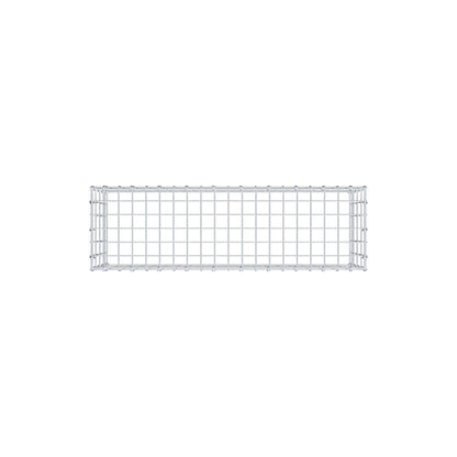 Anbaugabione Typ 3 100 cm x 40 cm x 30 cm (L x H x T), Maschenweite 5 cm x 10 cm, C-Ring