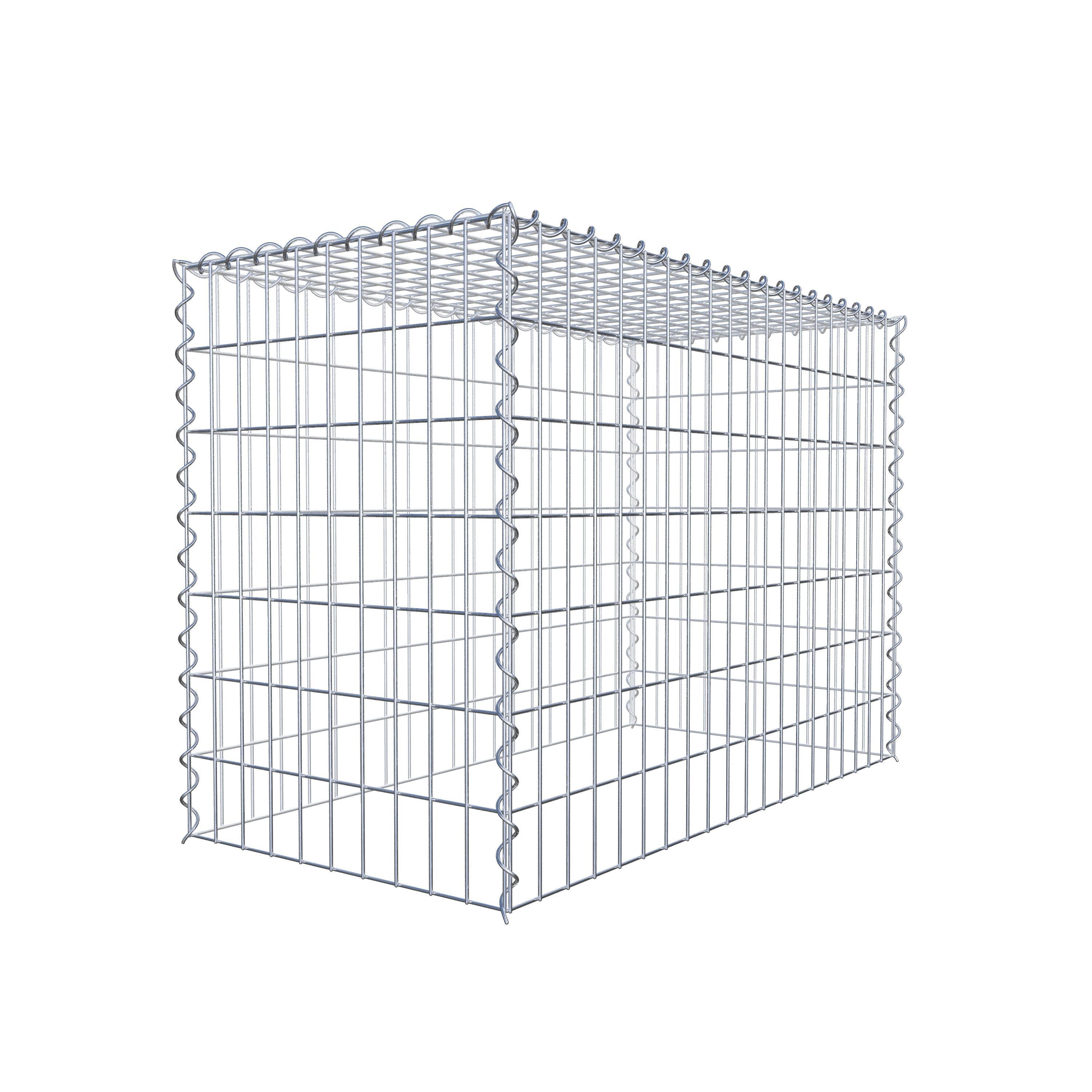 Extra gabion typ 3 100 cm x 70 cm x 50 cm (L x H x D), maskstorlek 5 cm x 10 cm, spiral