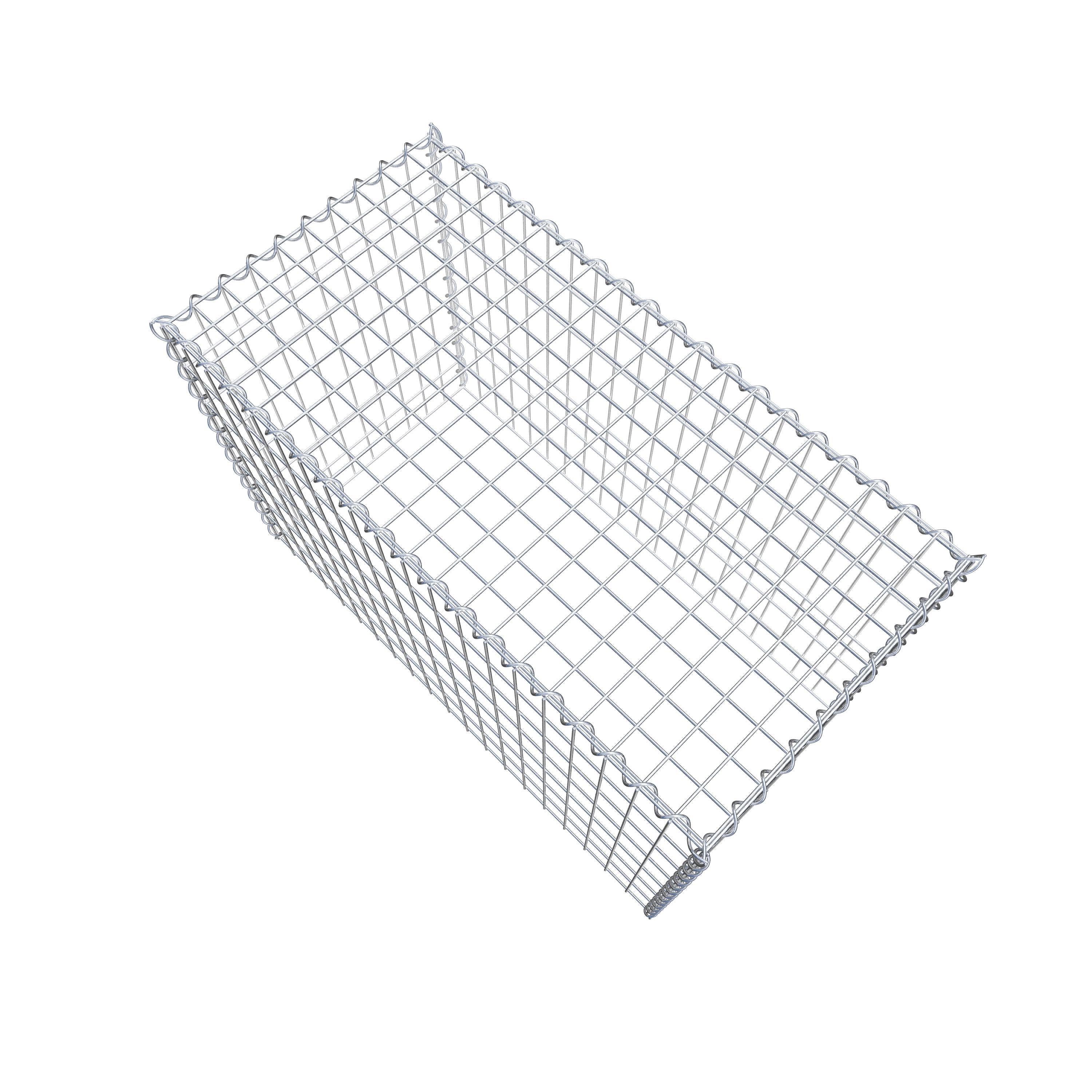 Gabion rapporté type 3 100 cm x 70 cm x 50 cm (L x H x P), mailles 5 cm x 10 cm, spirale