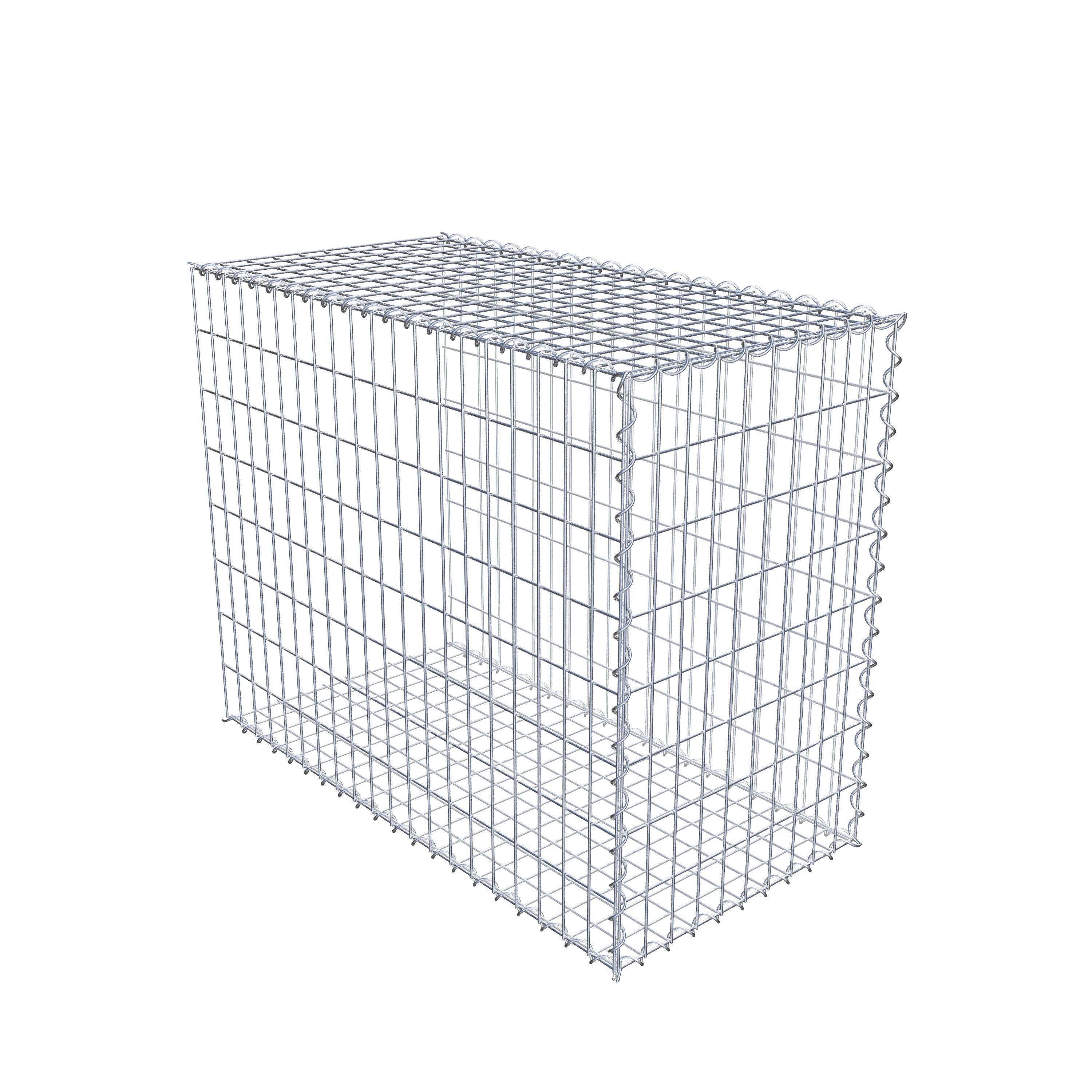 Gabion rapporté type 2 100 cm x 80 cm x 50 cm (L x H x P), mailles 5 cm x 10 cm, spirale