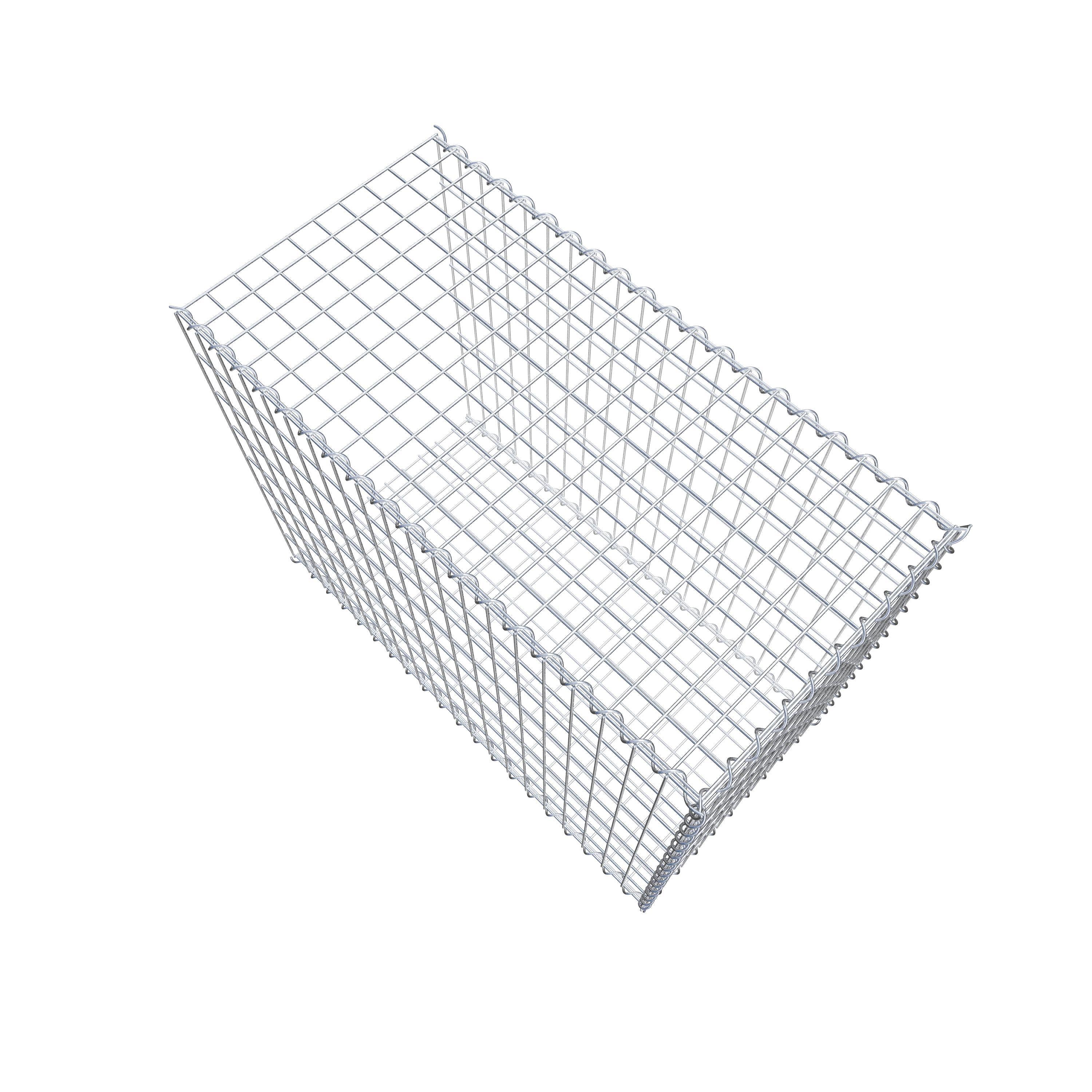 Gabion rapporté type 2 100 cm x 80 cm x 50 cm (L x H x P), mailles 5 cm x 10 cm, spirale