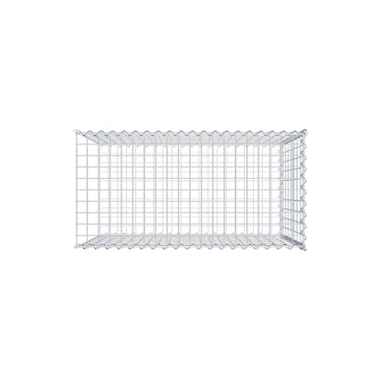 Grown-on gabion type 2 100 cm x 80 cm x 50 cm (L x H x D), mesh size 5 cm x 10 cm, spiral