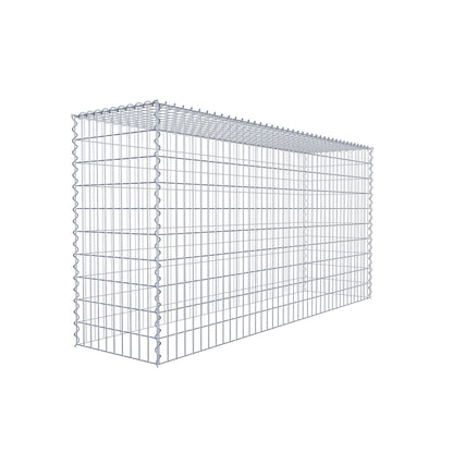 Gabião Tipo 3 200 cm x 100 cm x 50 cm (C x A x P), malhagem 5 cm x 10 cm, espiral