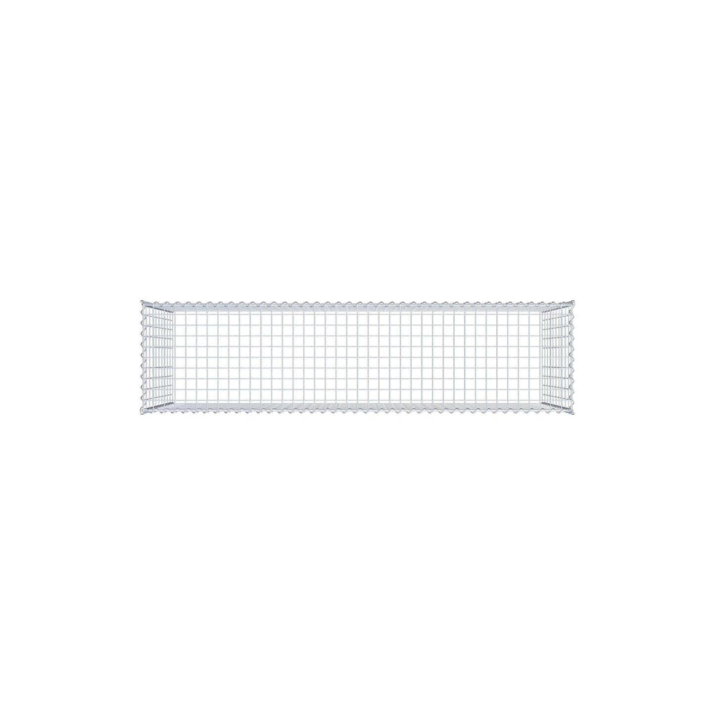 Gabião Tipo 3 200 cm x 100 cm x 50 cm (C x A x P), malhagem 5 cm x 10 cm, espiral