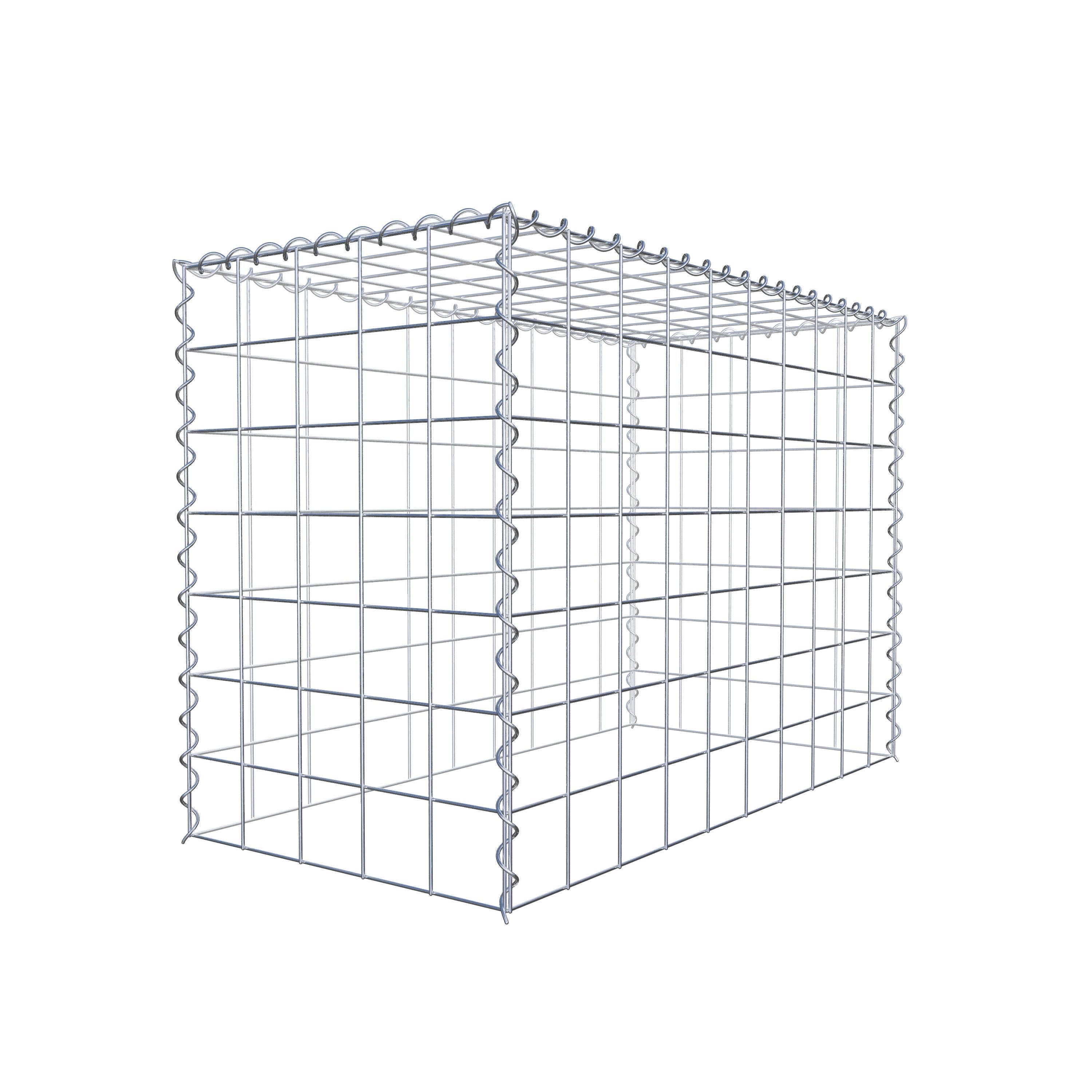 Gabion rapporté type 3 100 cm x 70 cm x 50 cm (L x H x P), mailles 10 cm x 10 cm, spirale