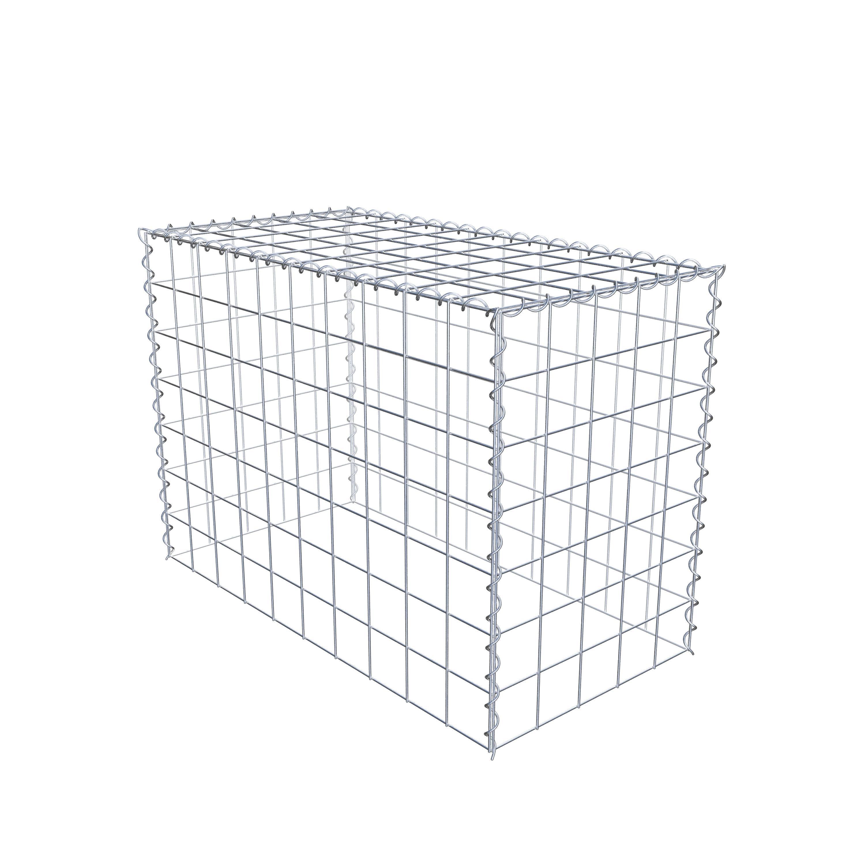 Gabion rapporté type 3 100 cm x 70 cm x 50 cm (L x H x P), mailles 10 cm x 10 cm, spirale