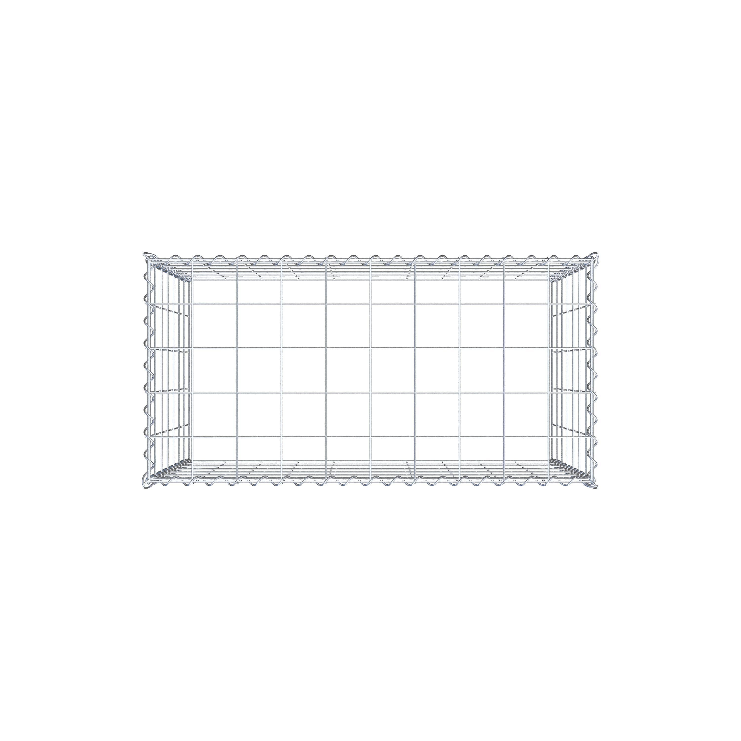 Gabion rapporté type 3 100 cm x 70 cm x 50 cm (L x H x P), mailles 10 cm x 10 cm, spirale