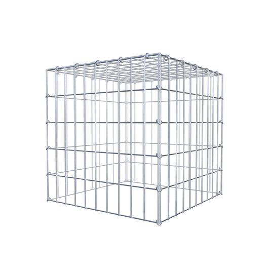 Mounted gabion type 3 50 cm x 50 cm x 50 cm (L x H x D), mesh size 5 cm x 10 cm, C-ring