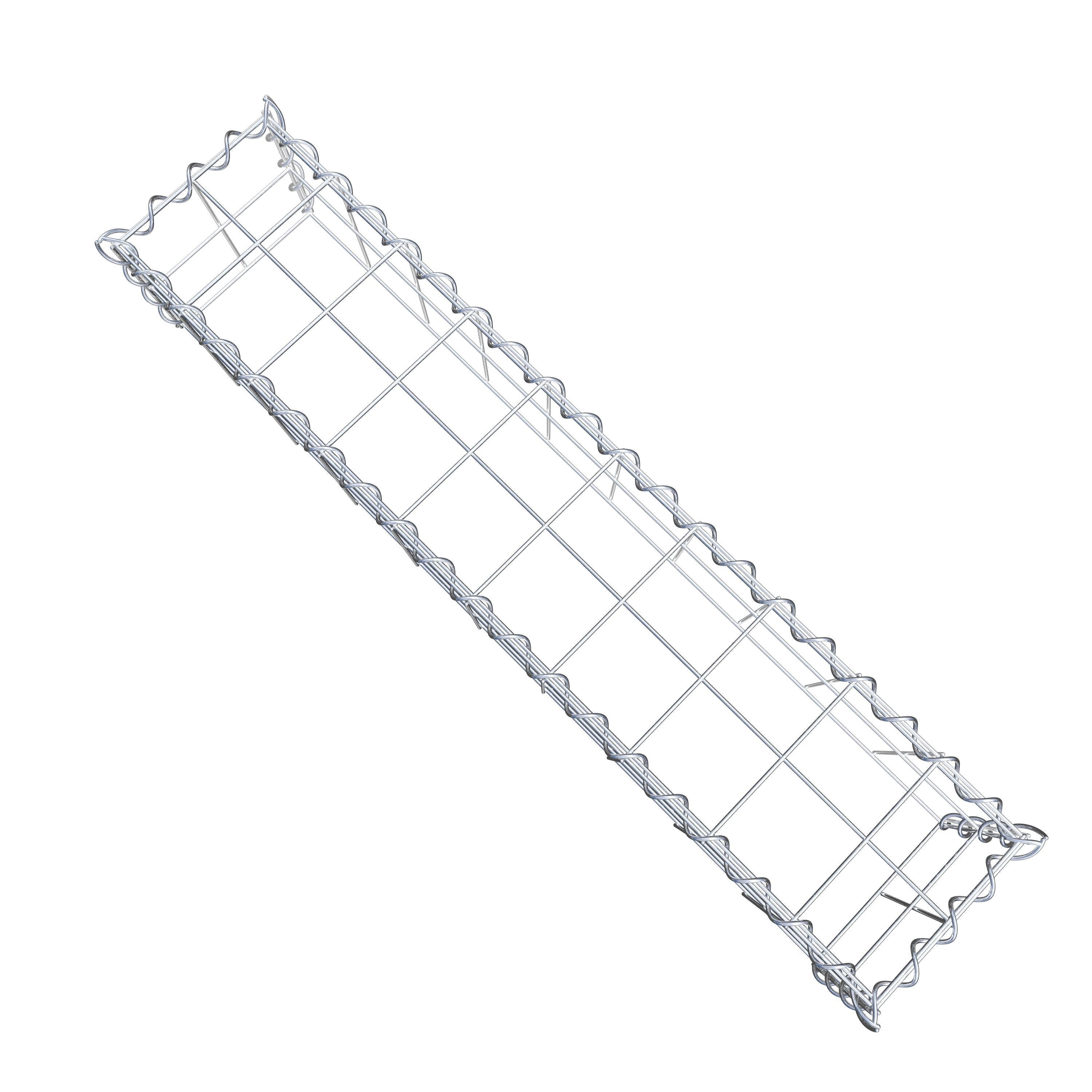 Add-on schanskorf type 3 100 cm x 20 cm x 20 cm (L x H x D), maaswijdte 10 cm x 10 cm, spiraalvormig