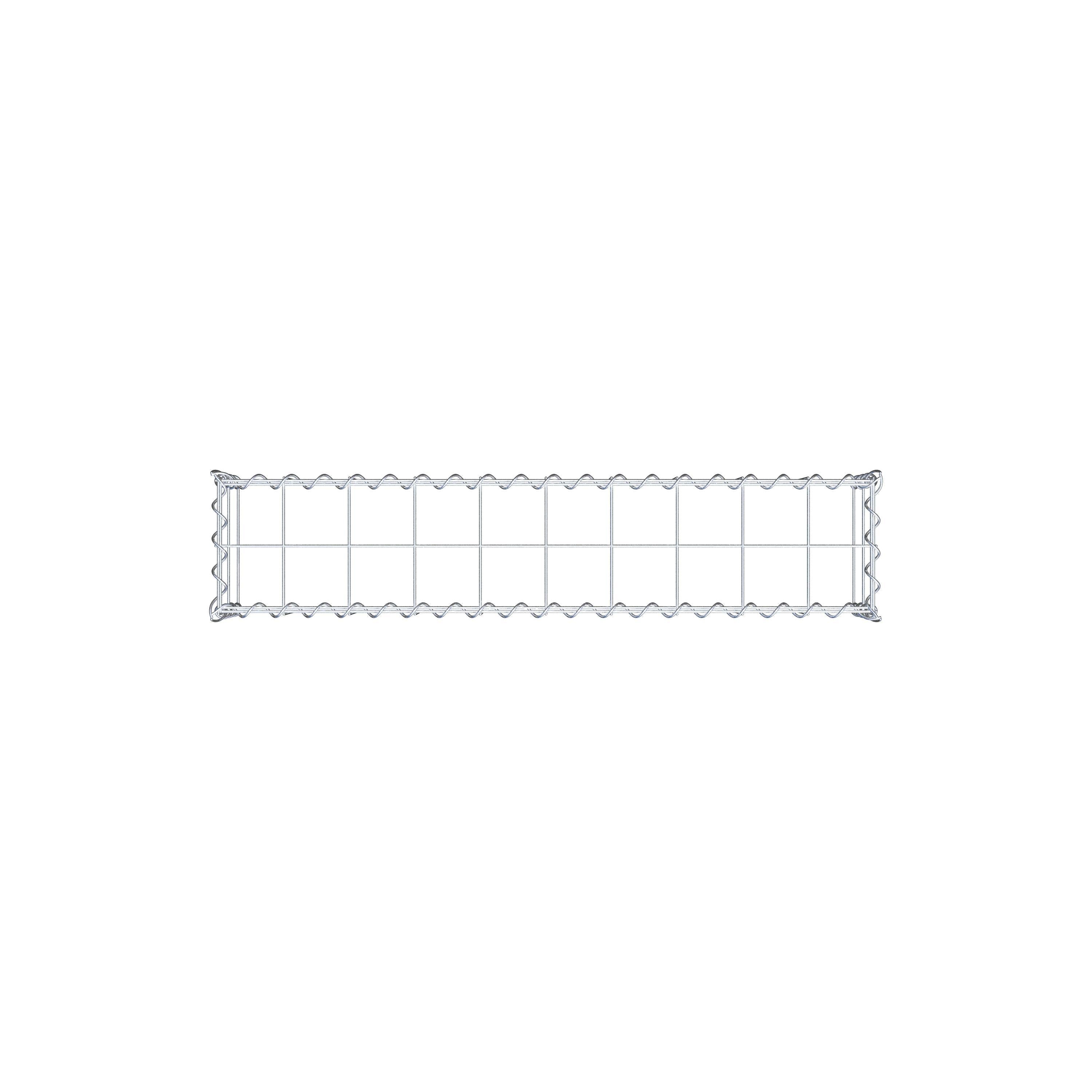 Add-on schanskorf type 3 100 cm x 20 cm x 20 cm (L x H x D), maaswijdte 10 cm x 10 cm, spiraalvormig