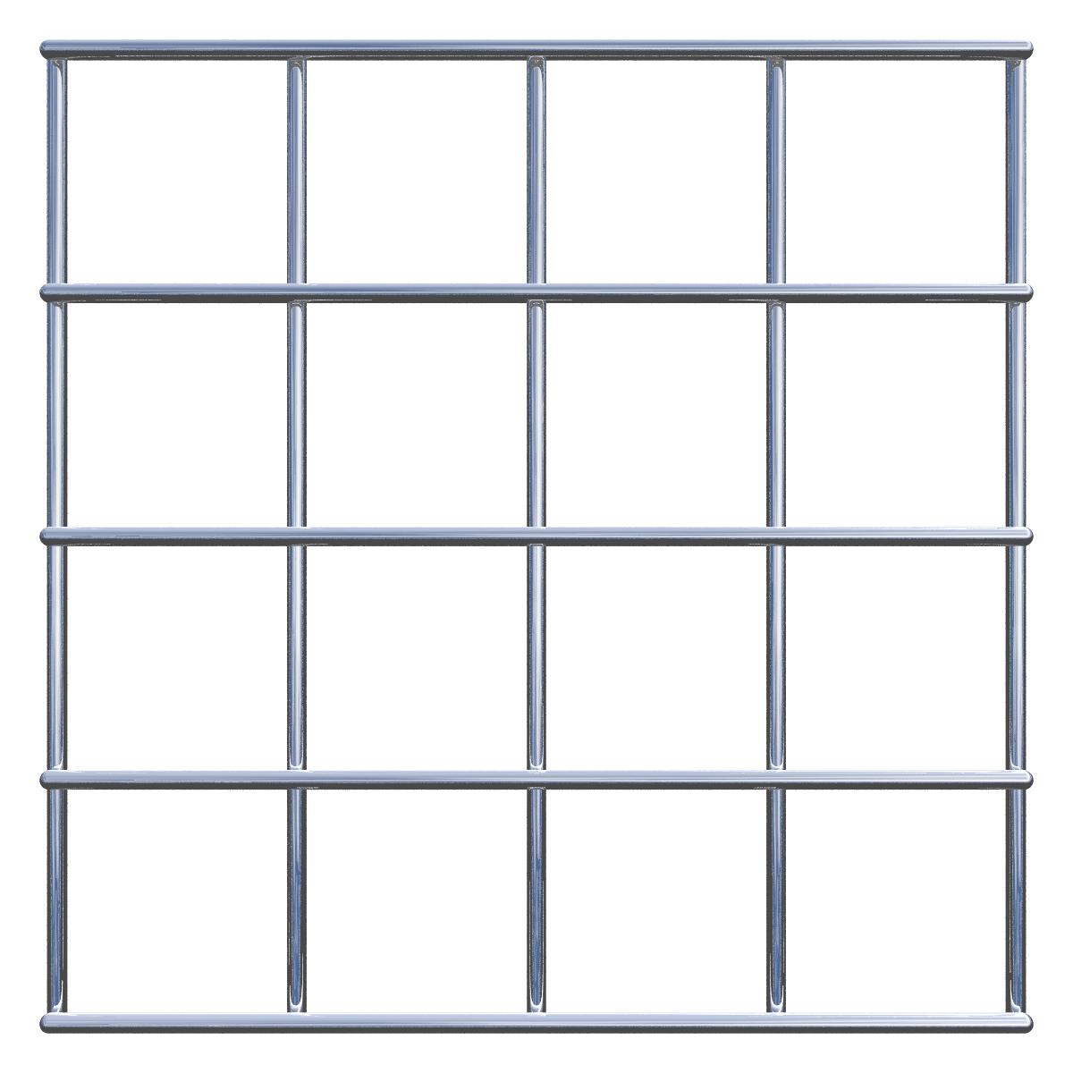 Treliça decorativa / treliça (incl. material de montagem) tamanho da malha 5 x 5 cm