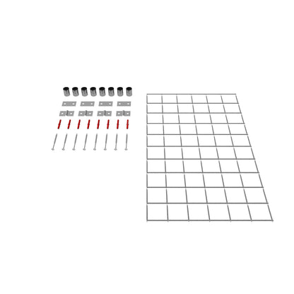 Treliça decorativa / treliça (incl. material de montagem) tamanho da malha 5 x 5 cm