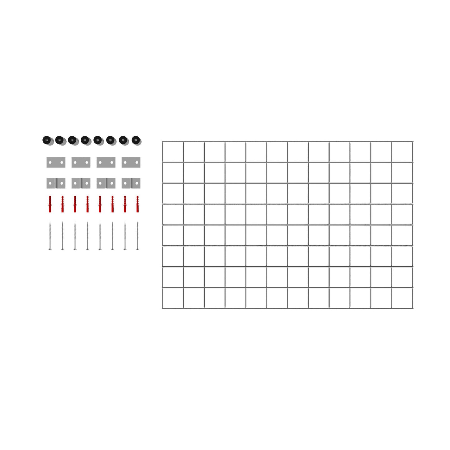 Treliça decorativa / treliça (incl. material de montagem) tamanho da malha 5 x 5 cm