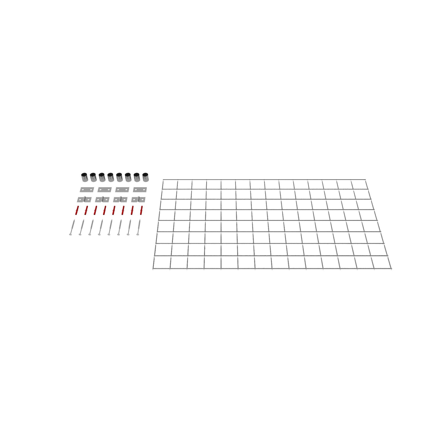 Treliça decorativa / treliça (incl. material de montagem) tamanho da malha 5 x 5 cm