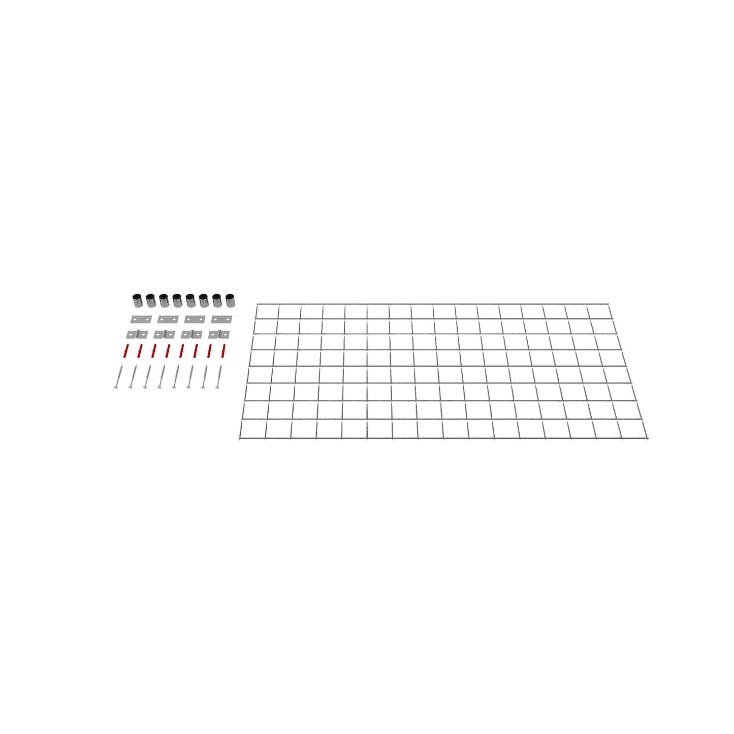 Treliça decorativa / treliça (incl. material de montagem) tamanho da malha 5 x 5 cm