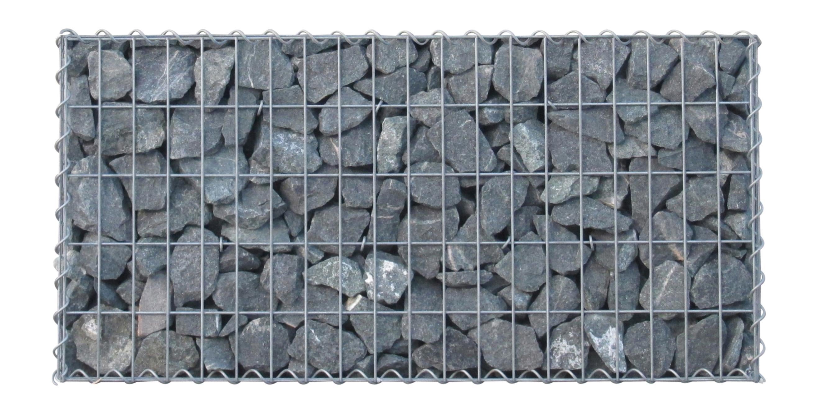 Gabião 100 cm x 20 cm x 20 cm (C x A x P), malhagem 5 cm x 10 cm, espiral