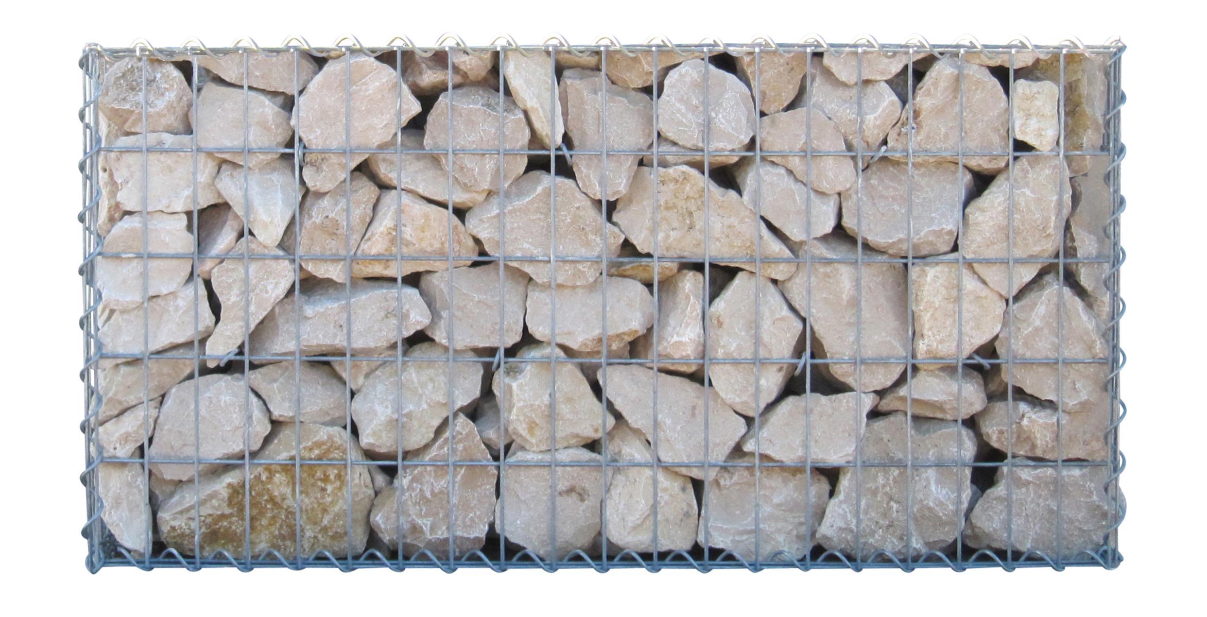 Gabion 100 cm x 40 cm x 40 cm (L x H x D), maskstorlek 5 cm x 10 cm, spiral