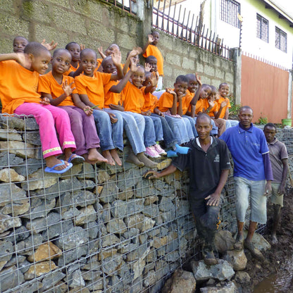 Gabion 100 cm x 100 cm x 50 cm (L x H x P), mailles 10 cm x 10 cm, anneau en C