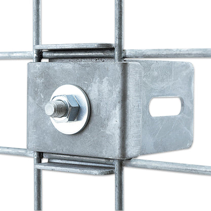 Klemme med hegnsholder Netbredde 5 cm x 5 cm, galvaniseret