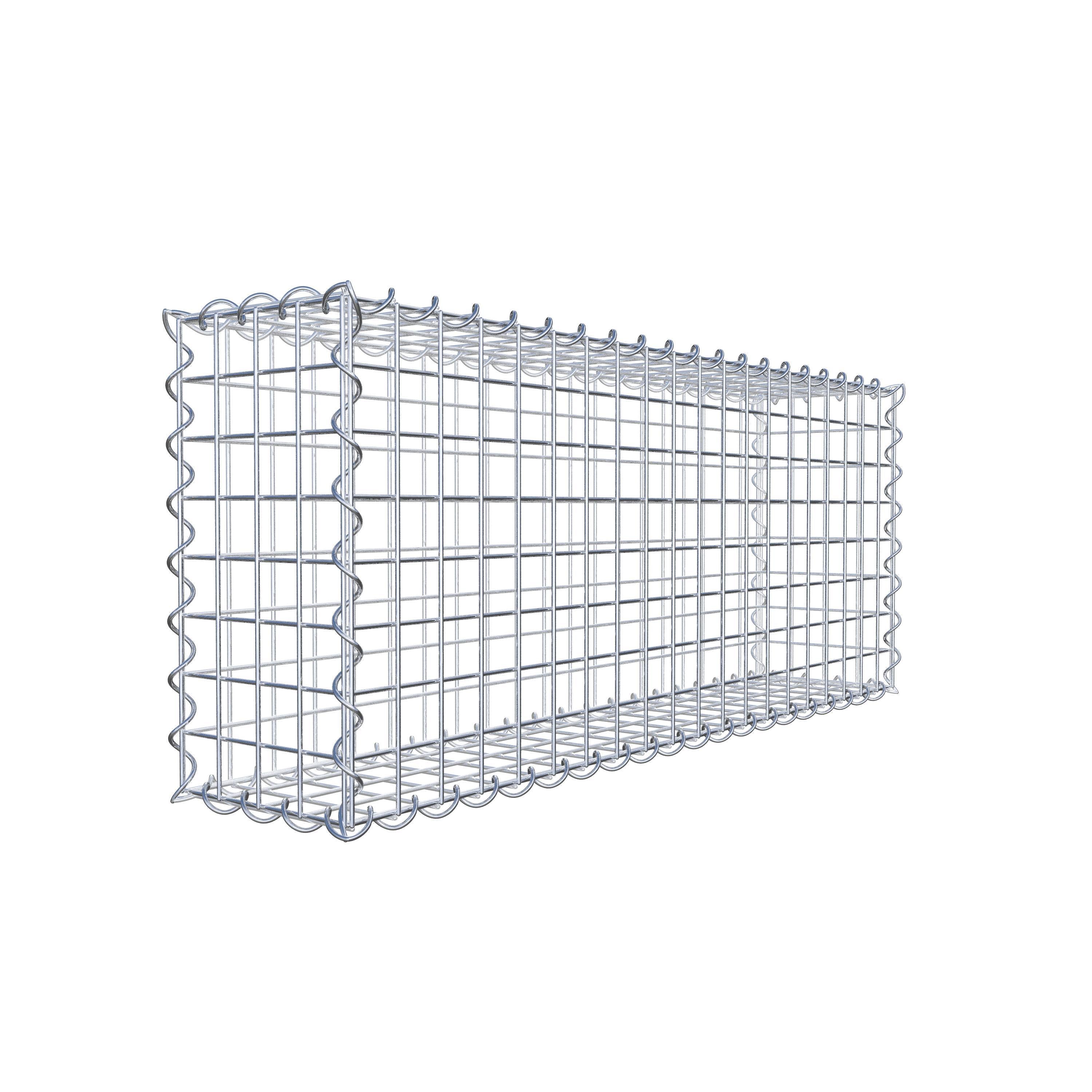 Set van 2 schanskorven 100 cm x 40 cm x 20 cm (L x H x D), maaswijdte 5 x 5 cm, spiraalvormig
