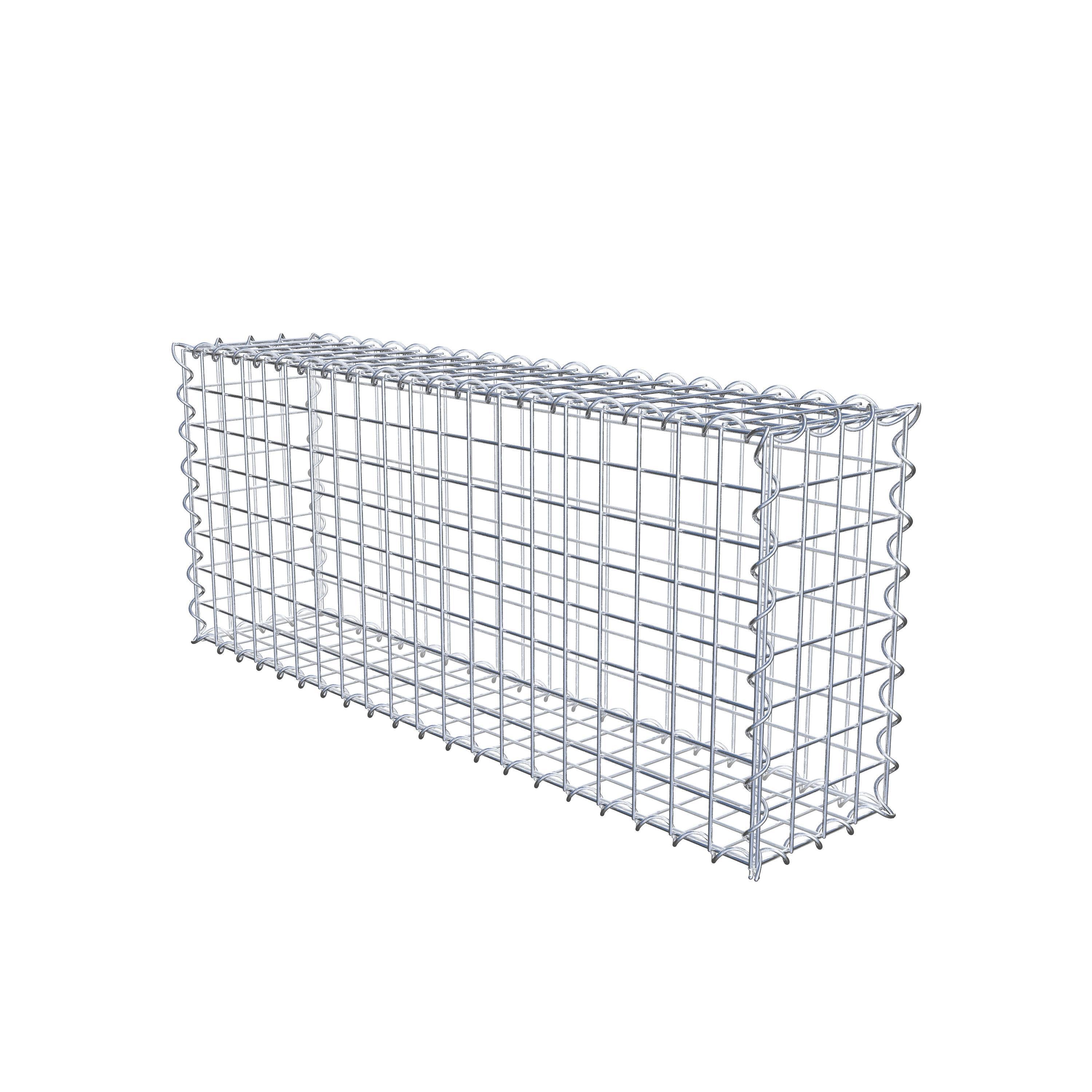 Set van 2 schanskorven 100 cm x 40 cm x 20 cm (L x H x D), maaswijdte 5 x 5 cm, spiraalvormig