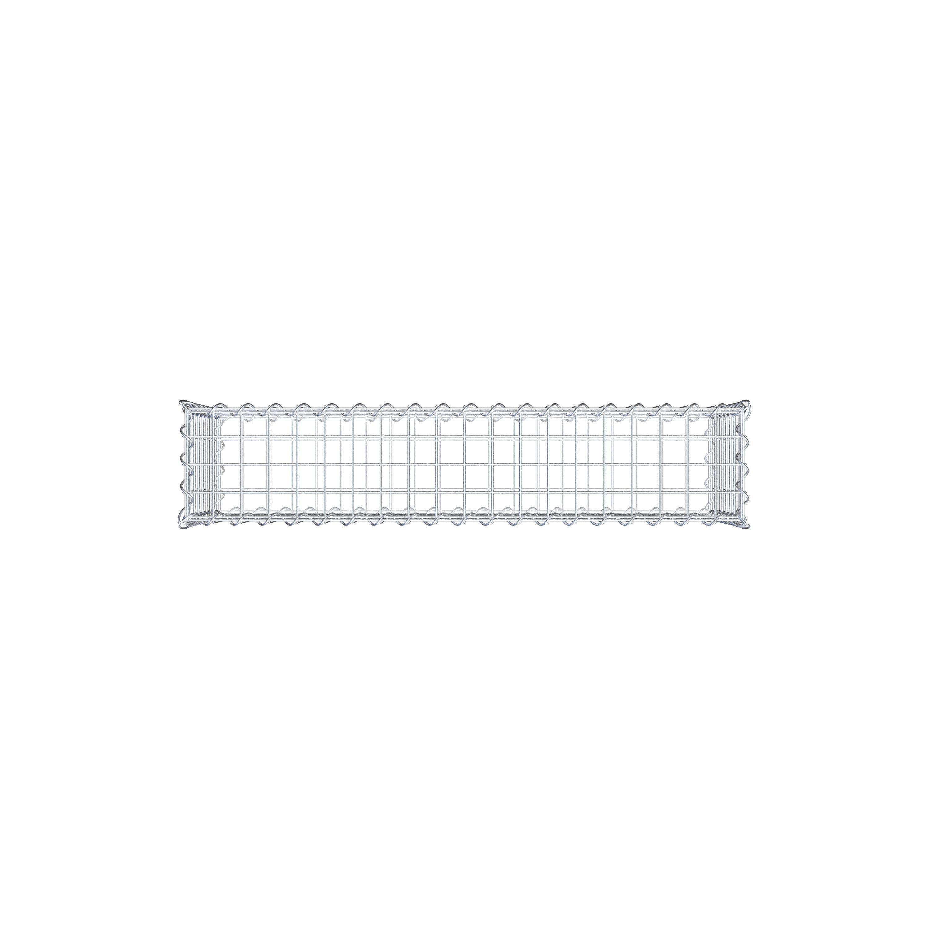 Lot de 2 gabions 100 cm x 40 cm x 20 cm (L x H x P), mailles 5 x 5 cm, spirale