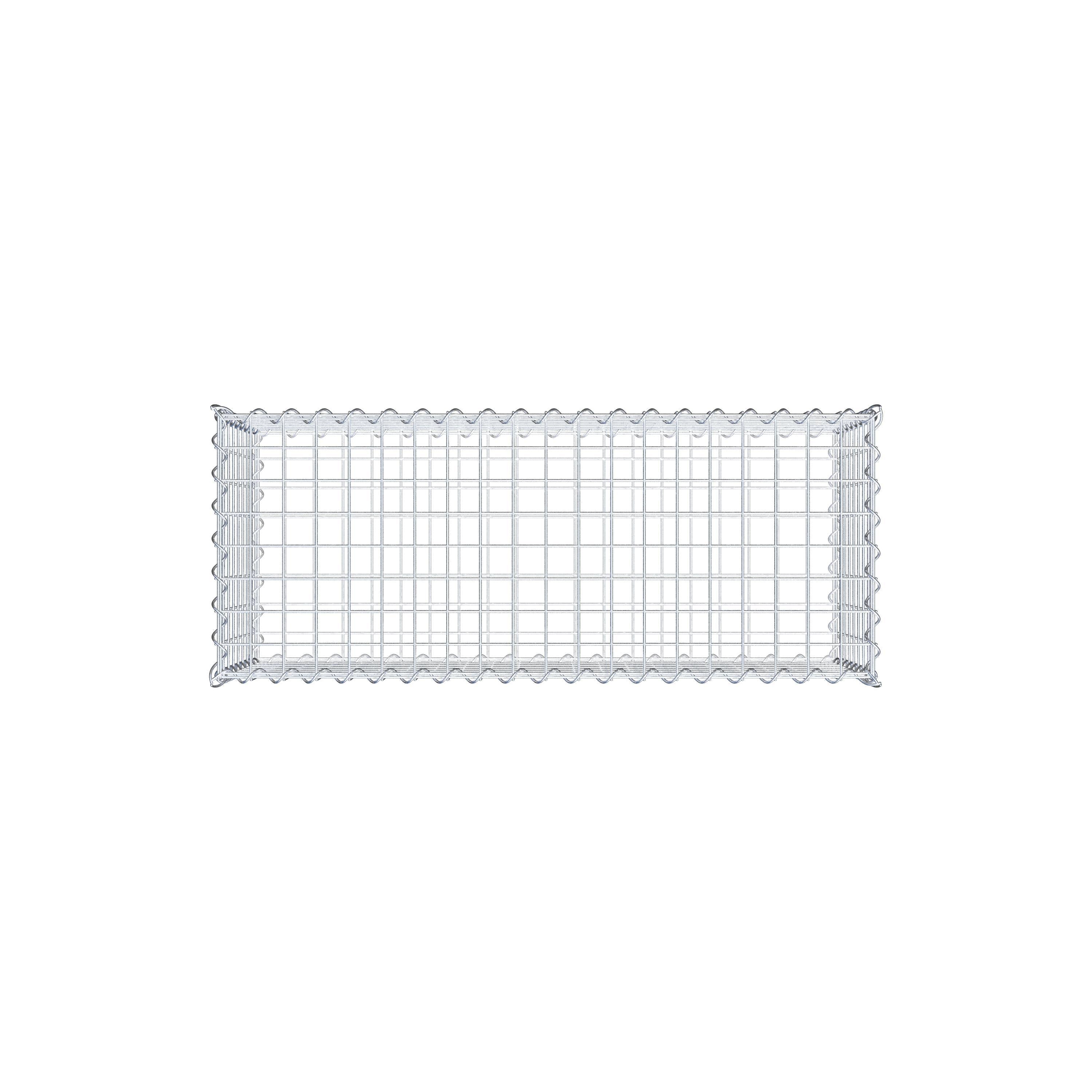 Lot de 2 gabions 100 cm x 40 cm x 40 cm (L x H x P), mailles 5 x 5 cm, spirale