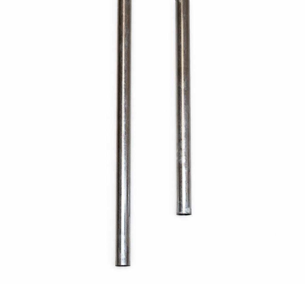 Fence post made of hot-dip galvanized round tube Ø32 mm